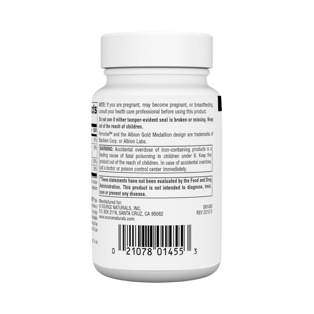 Source Naturals, Advanced Ferrochel, 90 Tablets