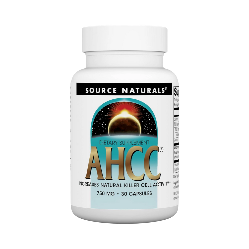 Source Naturals, AHCC, 750 Mg, 30 Capsules