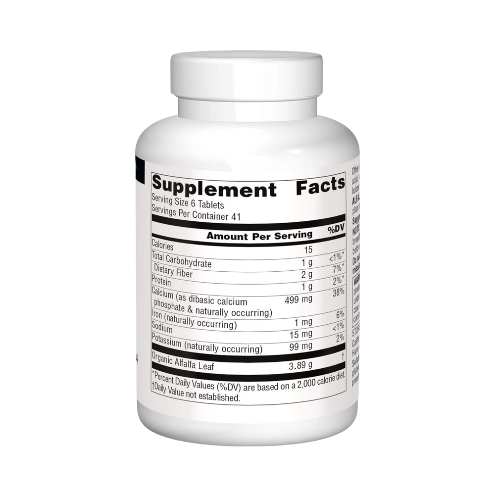 Source Naturals, Alfalfa, 648 Mg, 250 Tablets