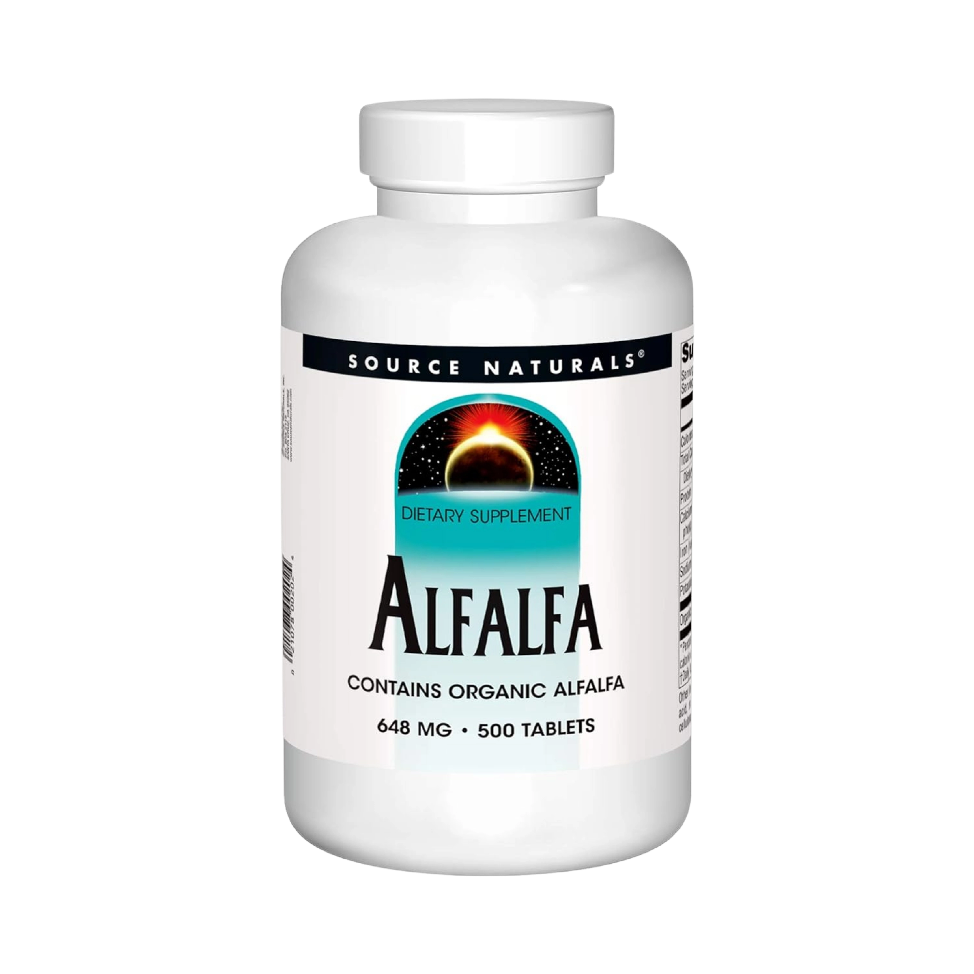 Source Naturals, Alfalfa, 648 Mg, 500 Tablets