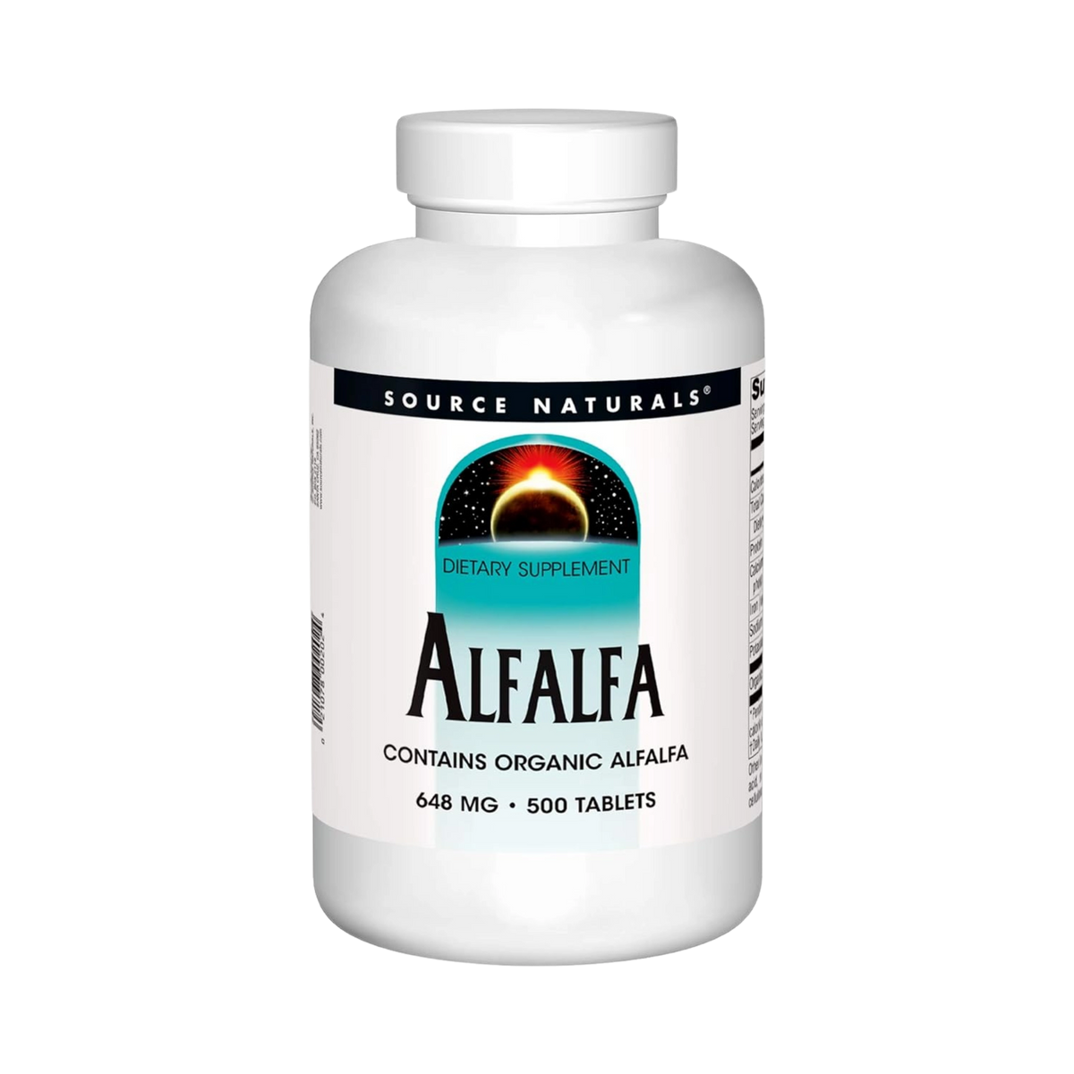 Source Naturals, Alfalfa, 648 Mg, 500 Tablets