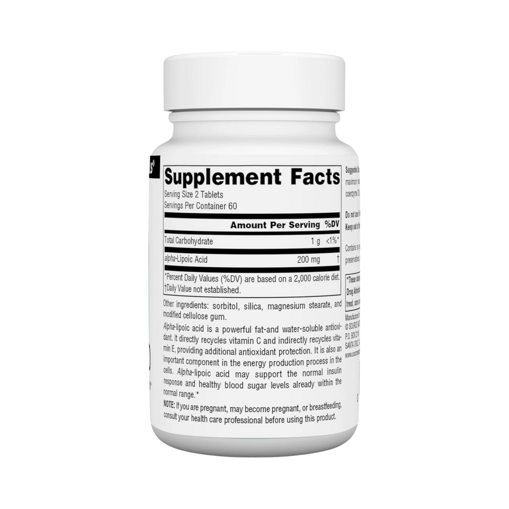 Source Naturals, Alpha Lipoic Acid, 100 Mg, 120 Tablets