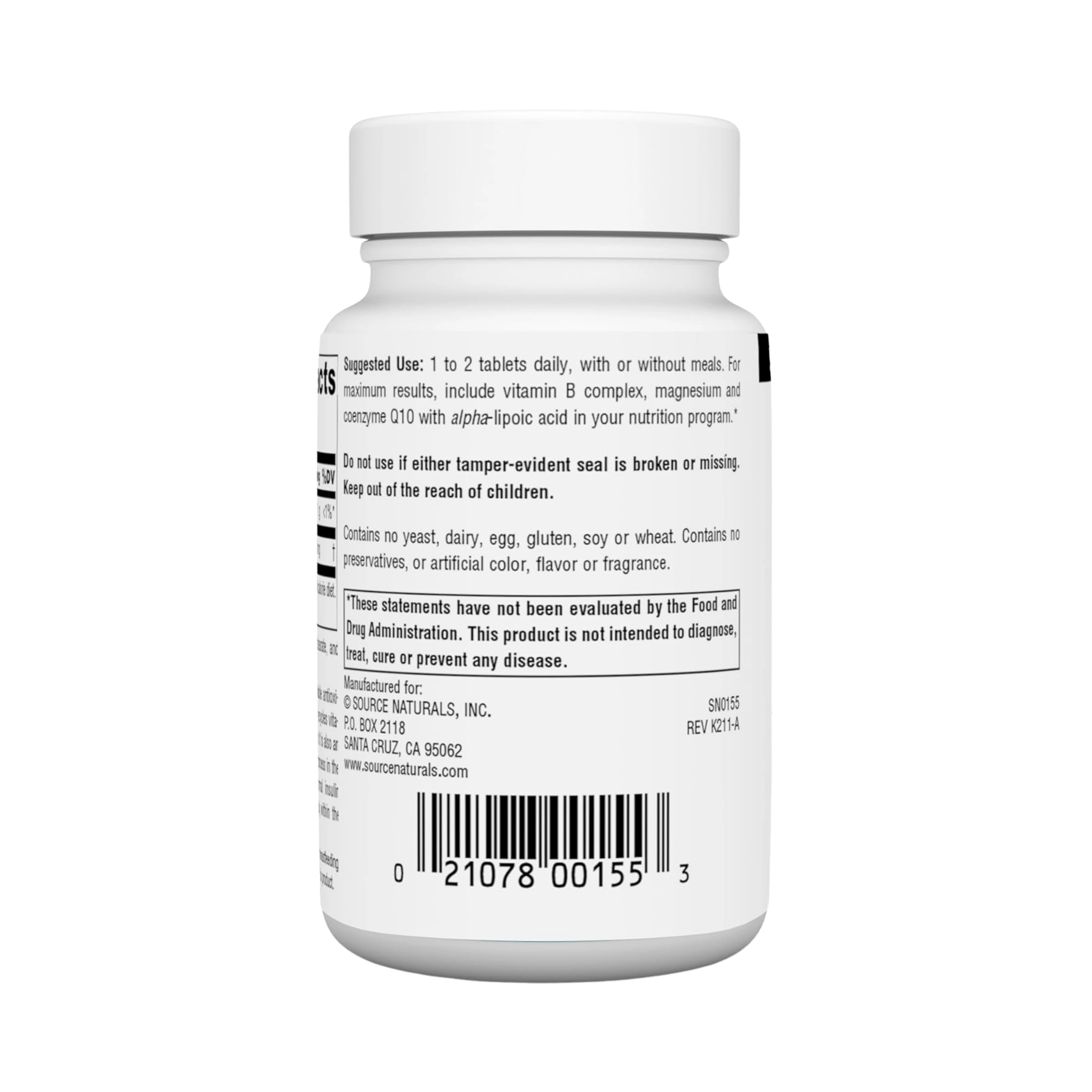 Source Naturals, Alpha Lipoic Acid, 100 Mg, 120 Tablets