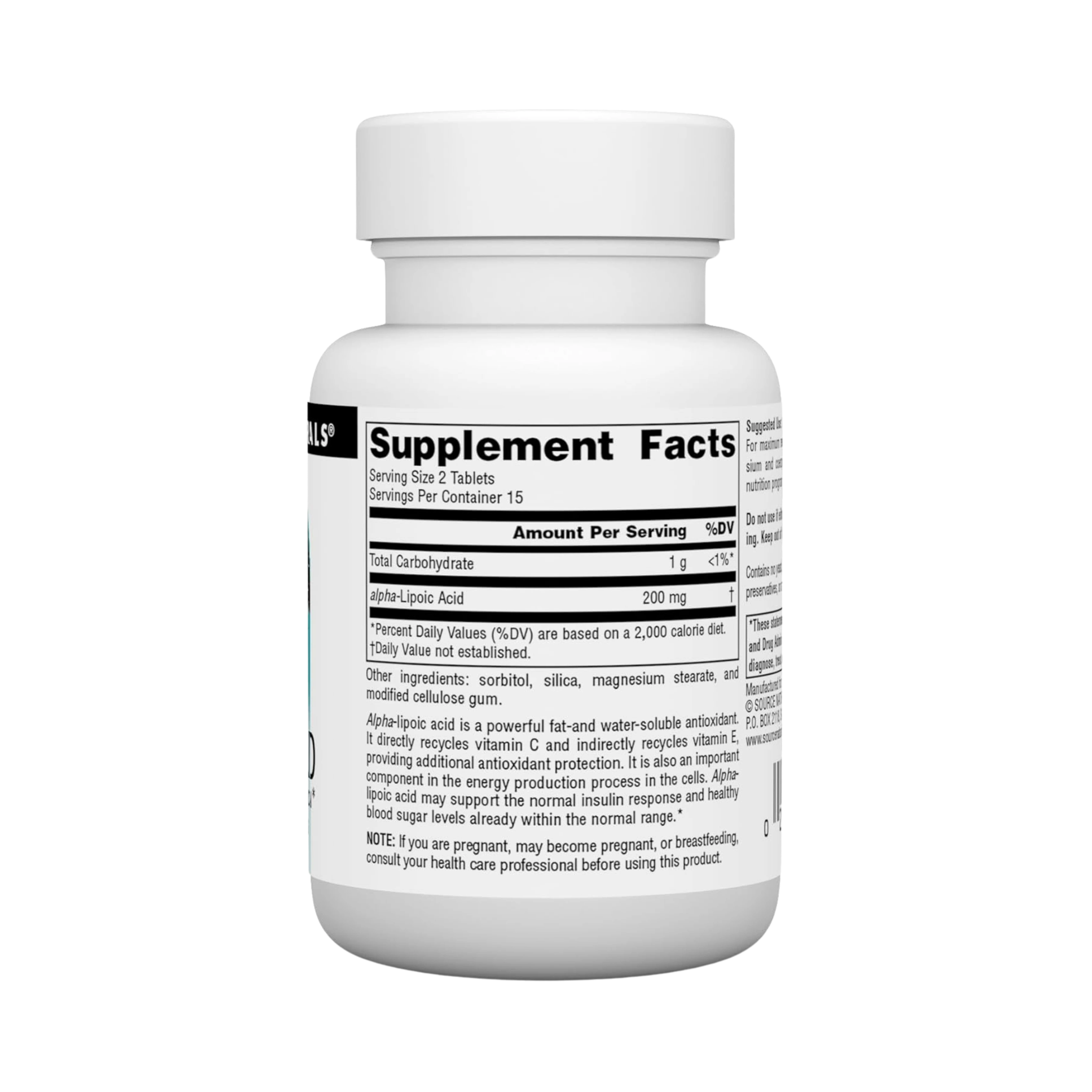 Source Naturals, Alpha Lipoic Acid, 100 Mg, 30 Tablets