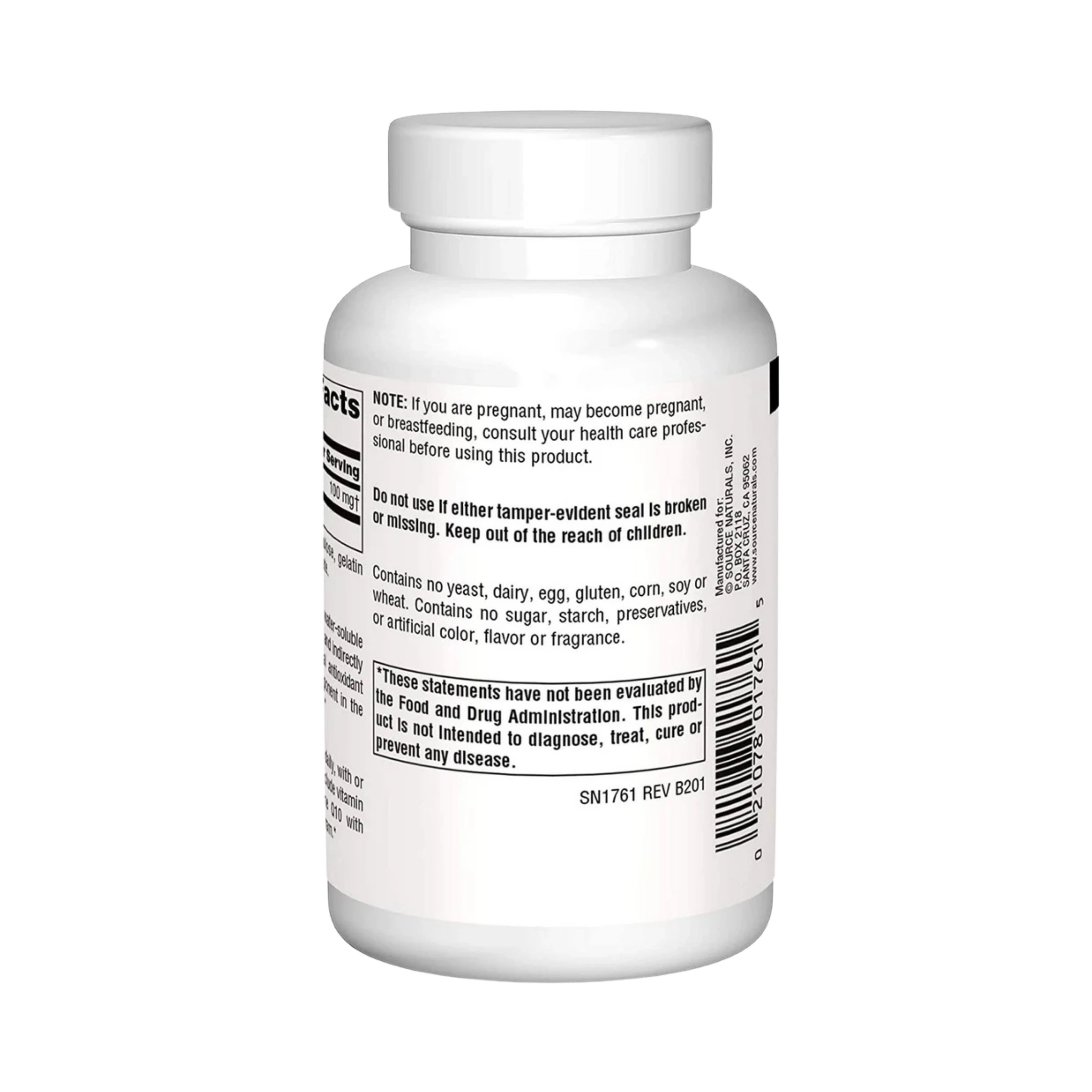 Source Naturals, Alpha Lipoic Acid, 100 Mg, 60 Tablets