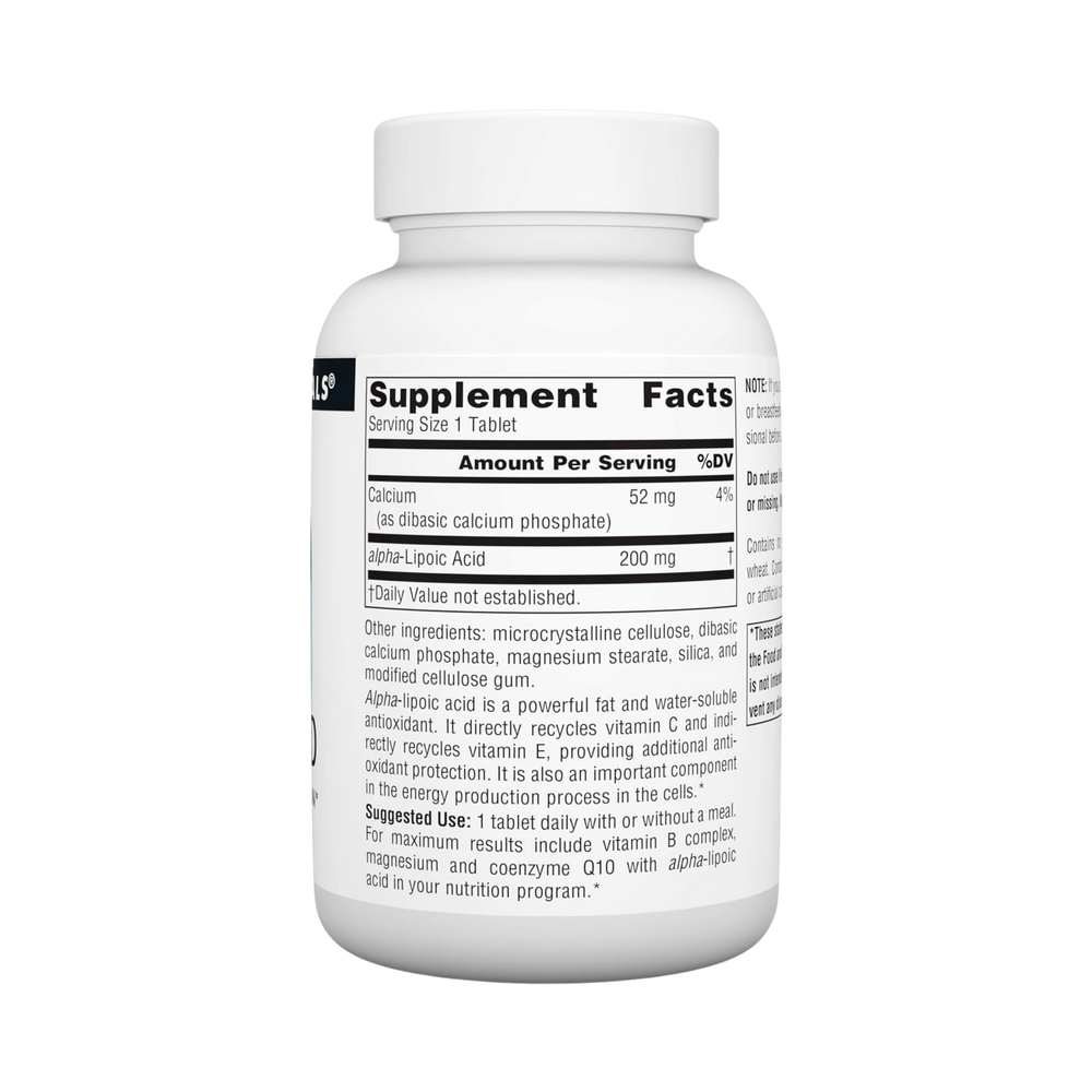 Source Naturals, Alpha Lipoic Acid, 200 Mg, 120 Tablet