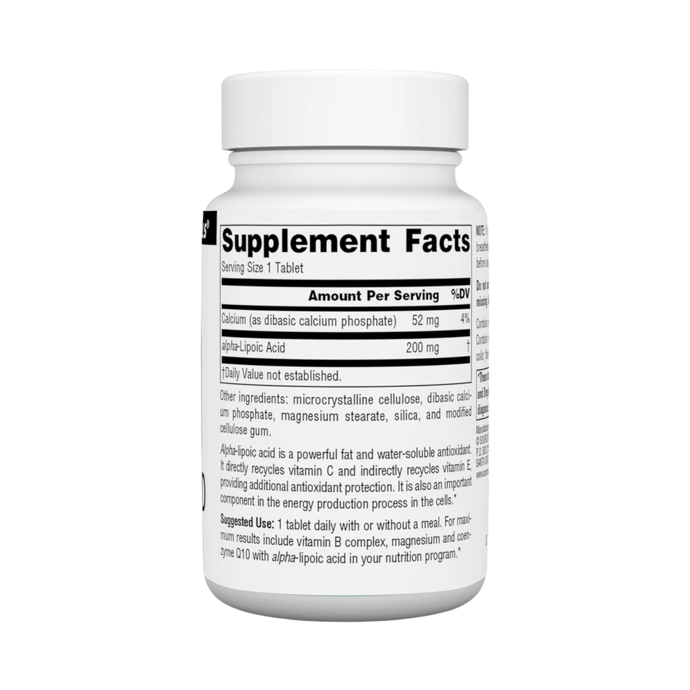 Source Naturals, Alpha Lipoic Acid, 200 Mg, 60 Tablets