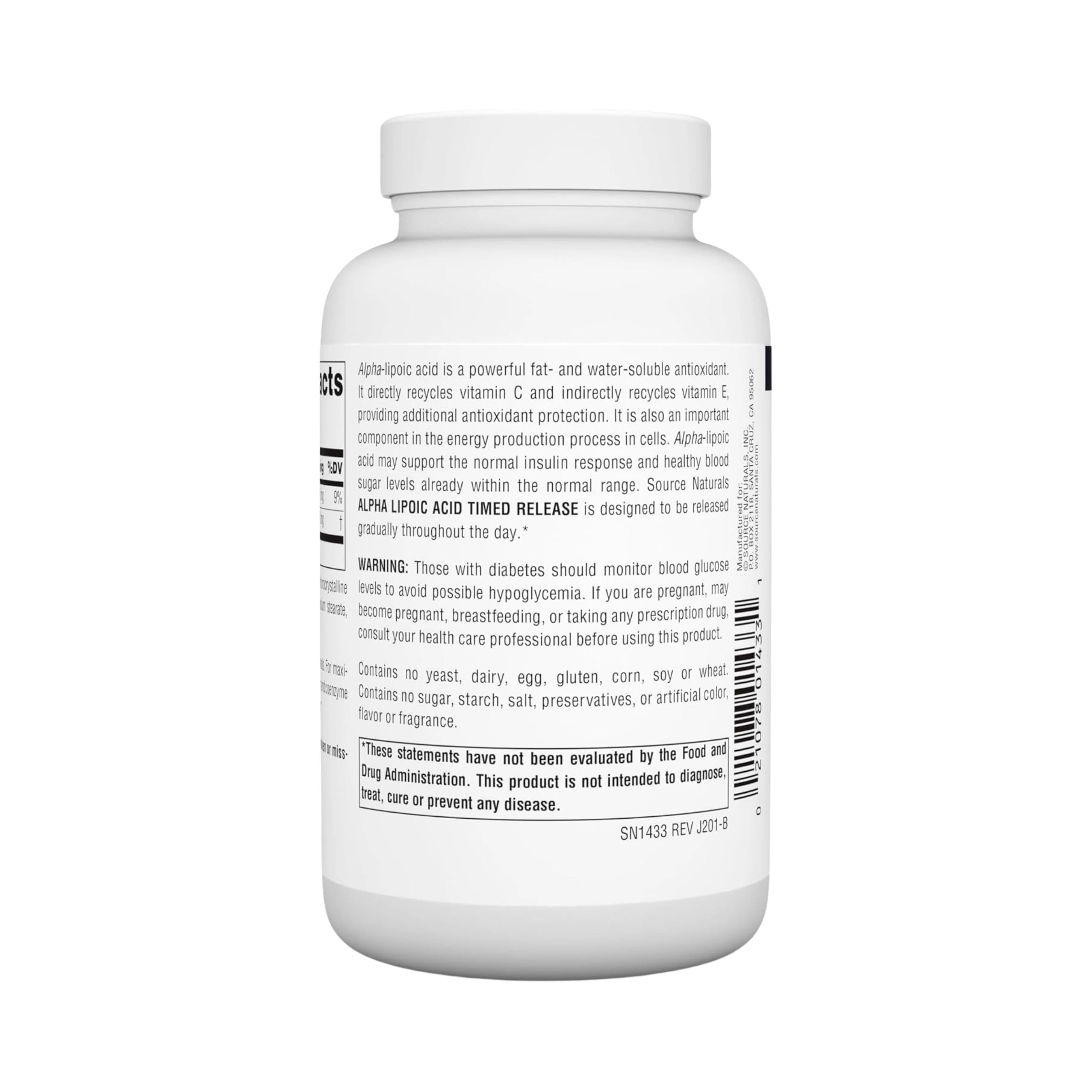Source Naturals, Alpha Lipoic Acid, 300 Mg, 120 Time Release Tablets