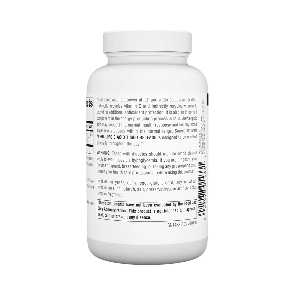 Source Naturals, Alpha Lipoic Acid, 300 Mg, 120 Time Release Tablets