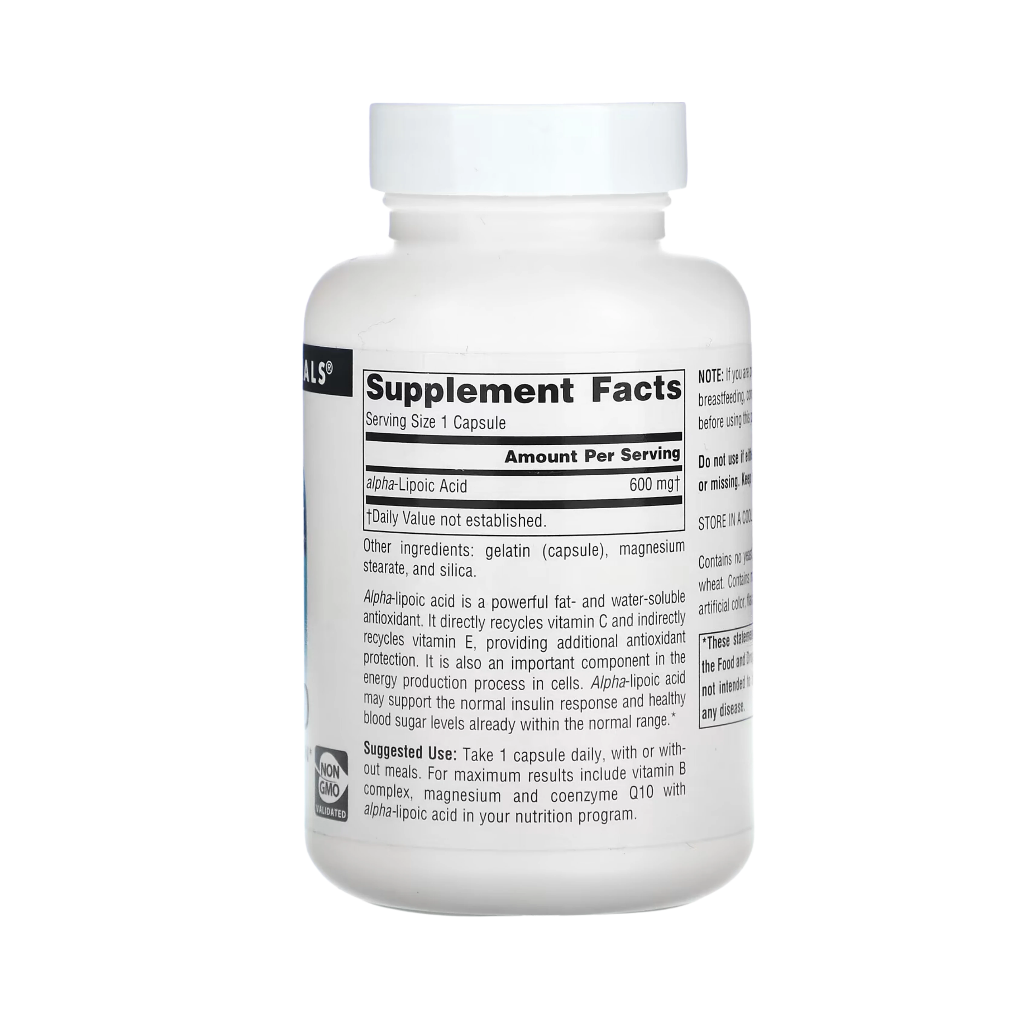 Source Naturals, Alpha Lipoic Acid, 600 Mg, 60 Capsules