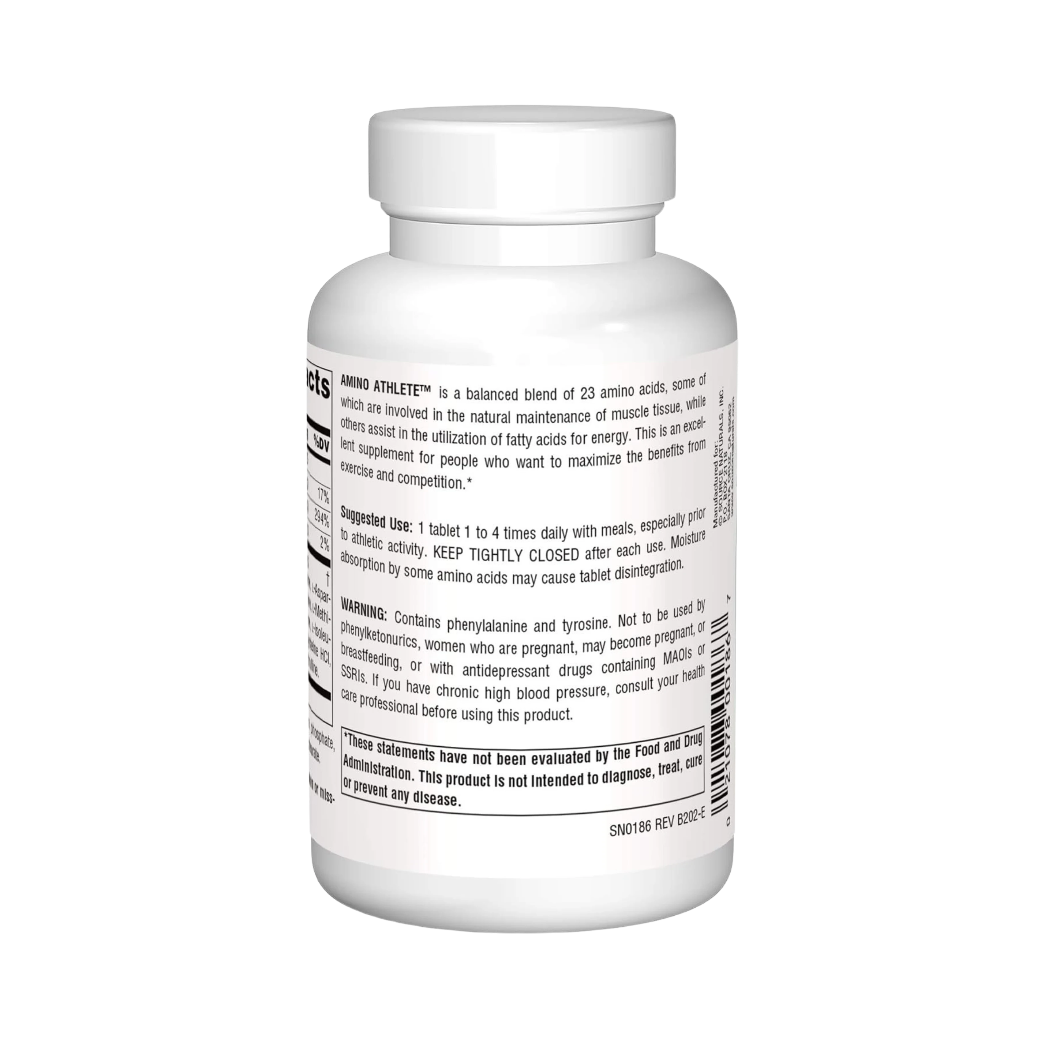 Source Naturals, Amino Athlete, 1,000 Mg, 100 Tablets