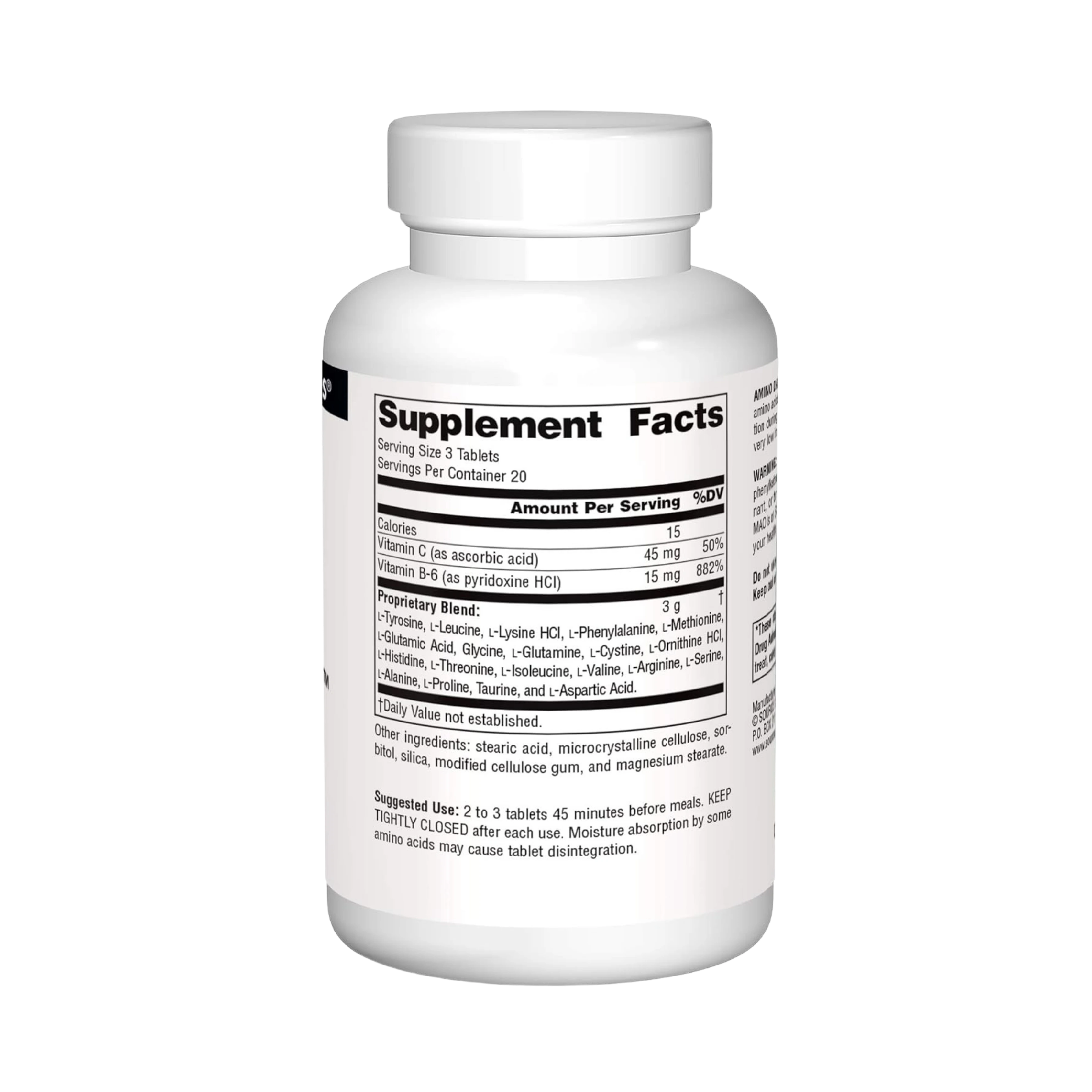 Source Naturals, Amino Day, 1,000 Mg, 60 Tablets