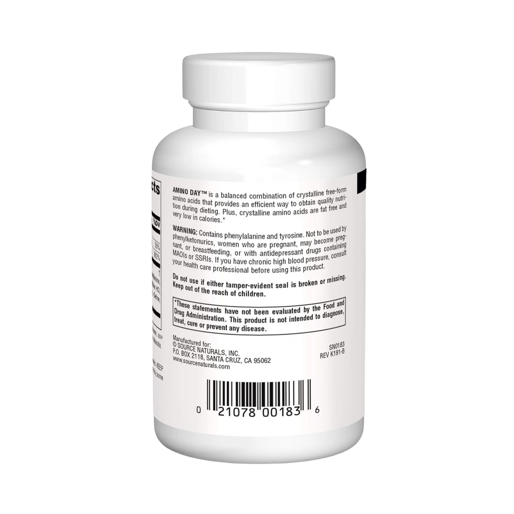 Source Naturals, Amino Day, 1,000 Mg, 60 Tablets