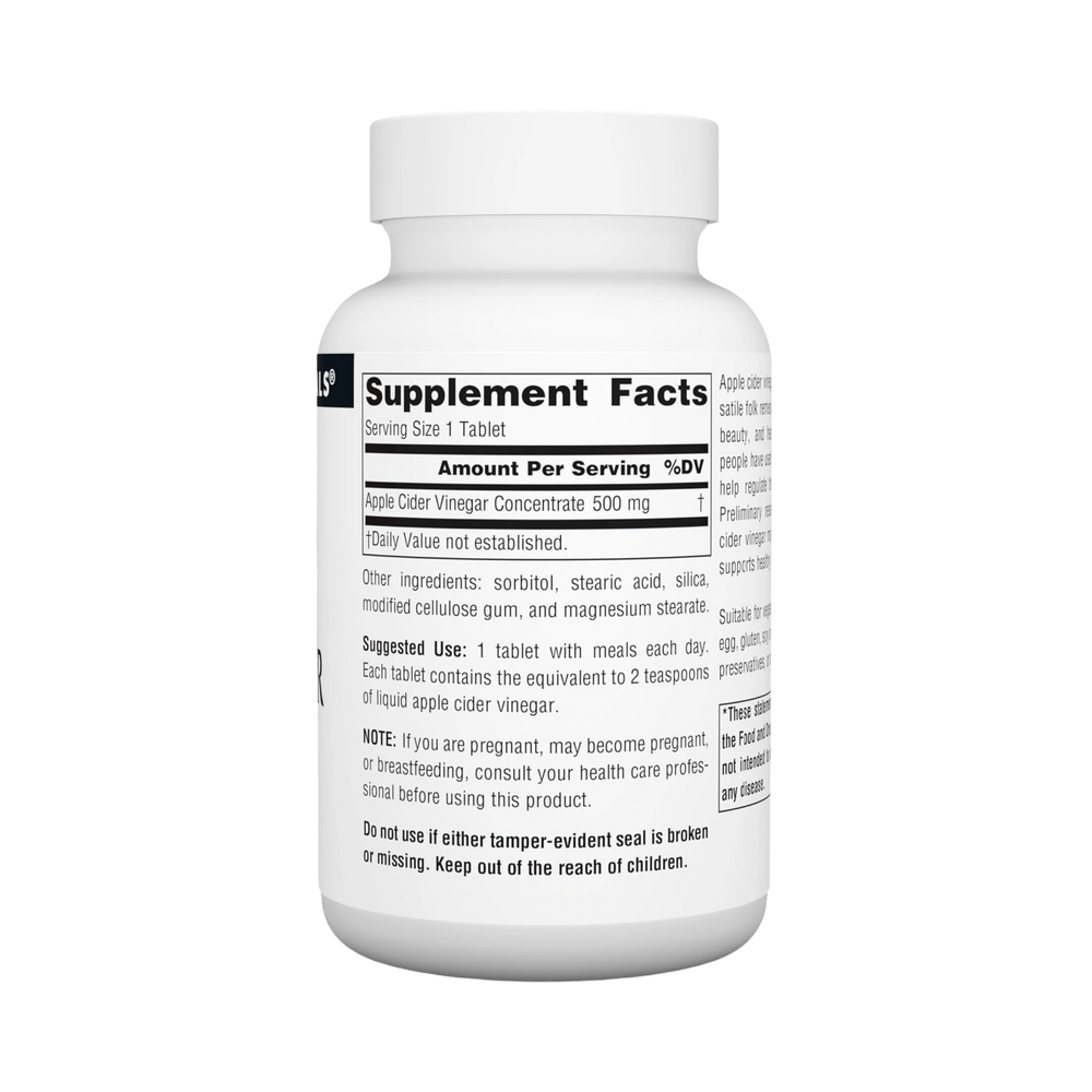 Source Naturals, Apple Cider Vinegar, 500 Mg, 90 Tablets