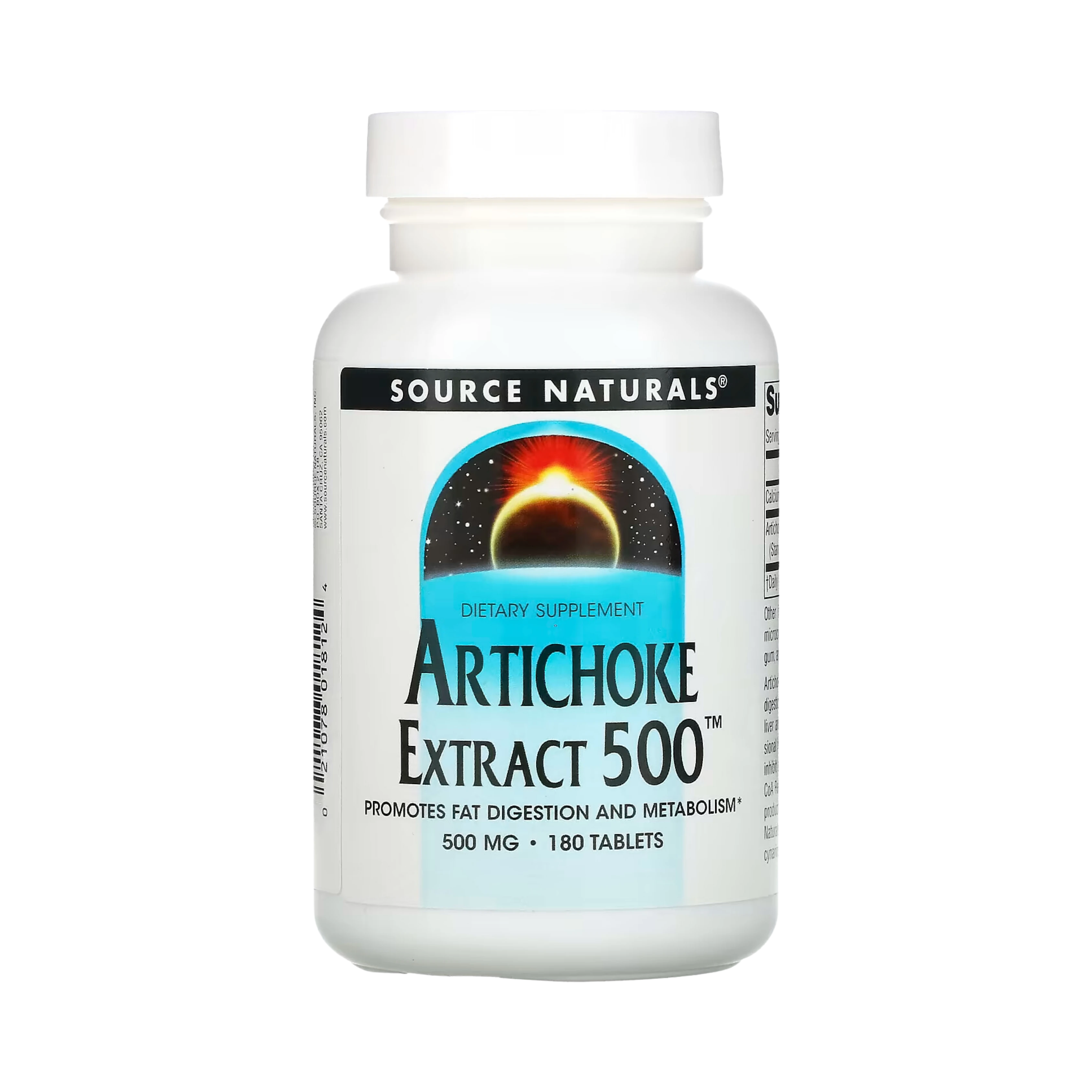 Source Naturals, Artichoke Extract, 500 Mg, 180 Tablets