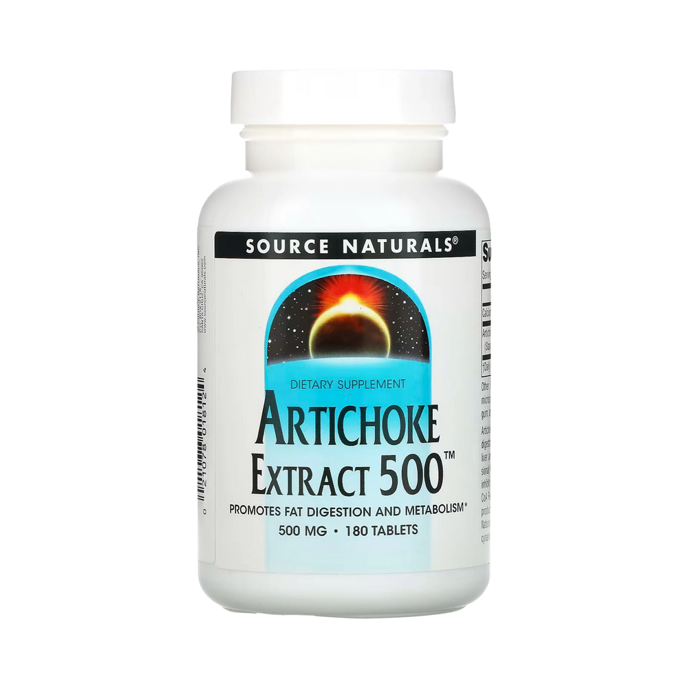 Source Naturals, Artichoke Extract, 500 Mg, 180 Tablets