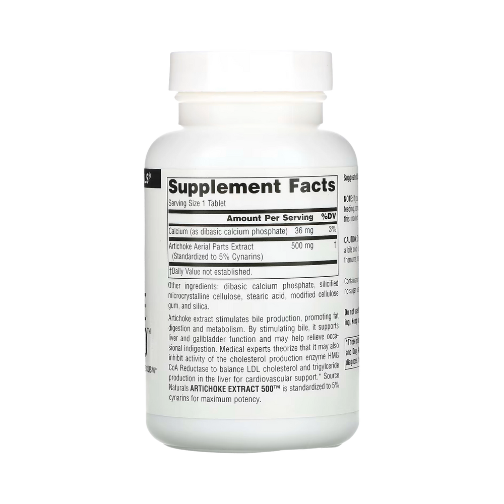 Source Naturals, Artichoke Extract, 500 Mg, 180 Tablets