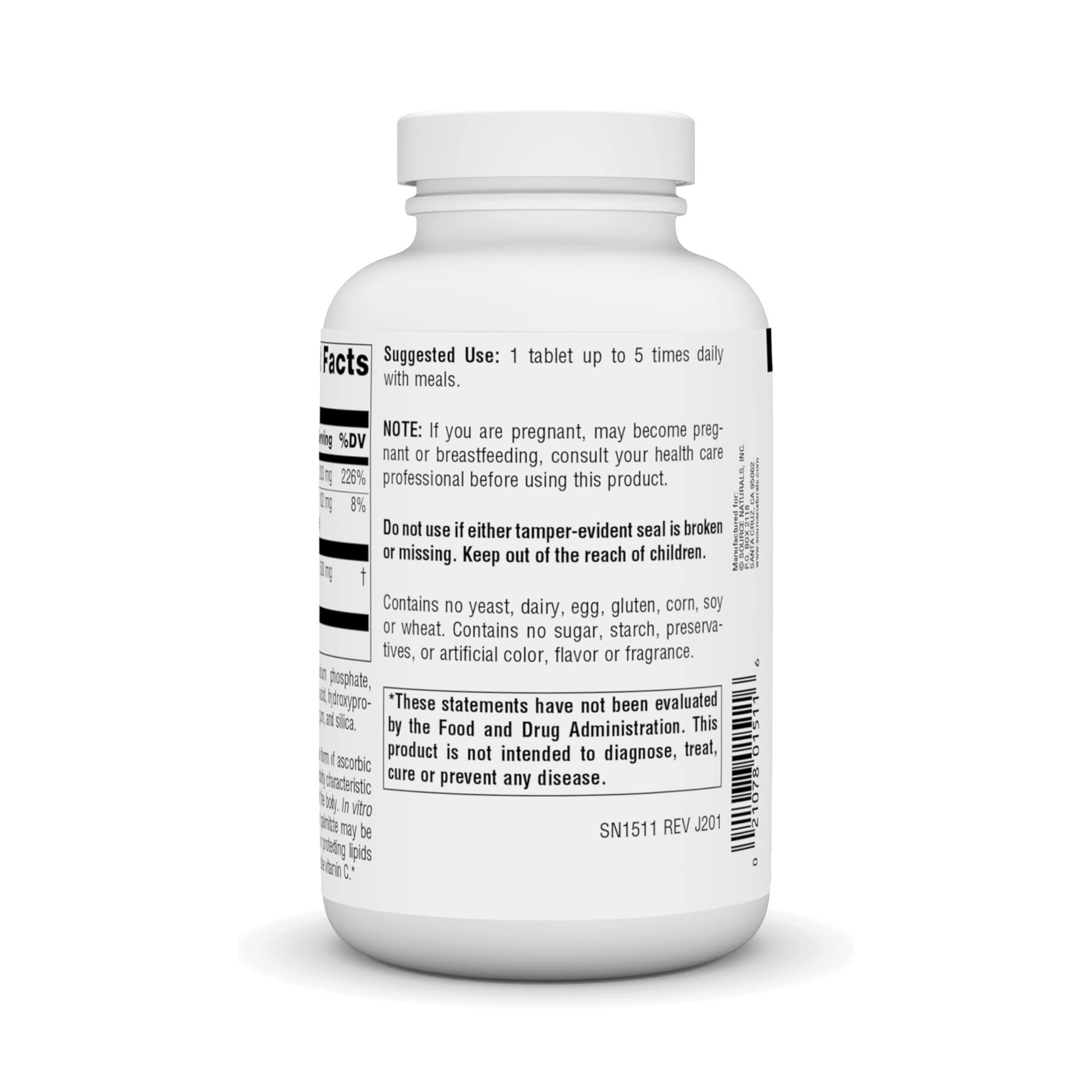 Source Naturals, Ascorbyl Palmitate, 500 Mg, 180 Tablets