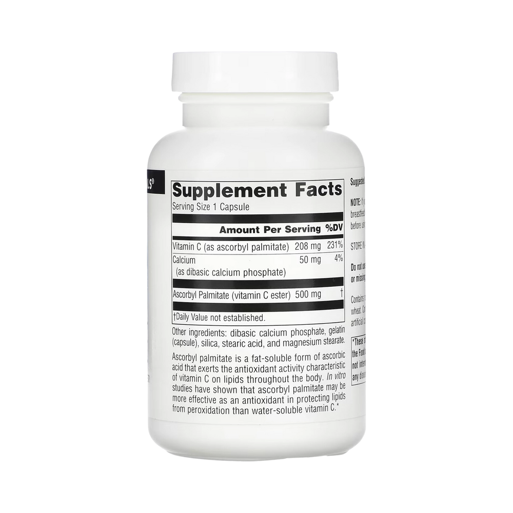 Source Naturals, Ascorbyl Palmitate, 500mg, 90 Capsules