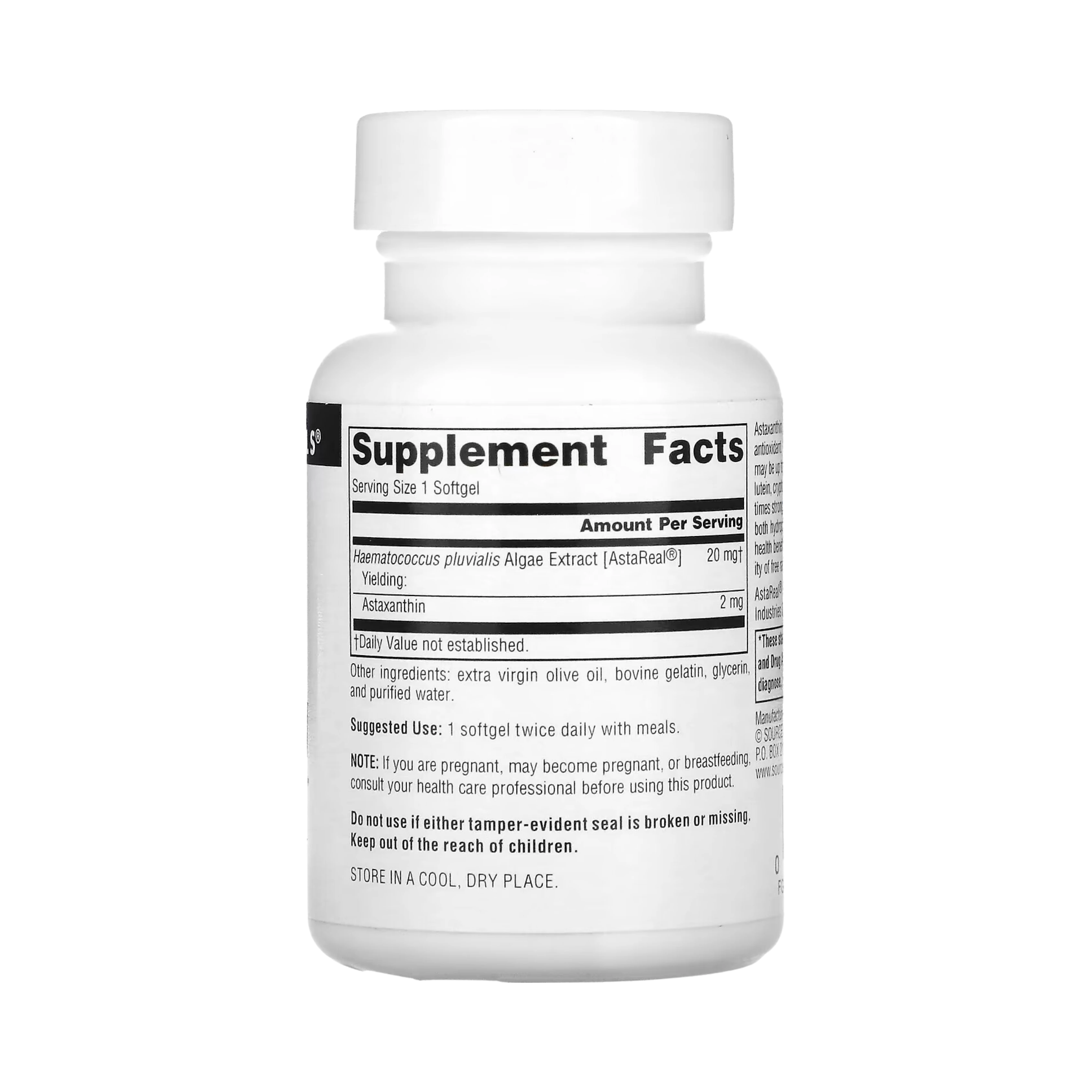 Source Naturals, Astaxanthin, 2 Mg, 60 Softgels