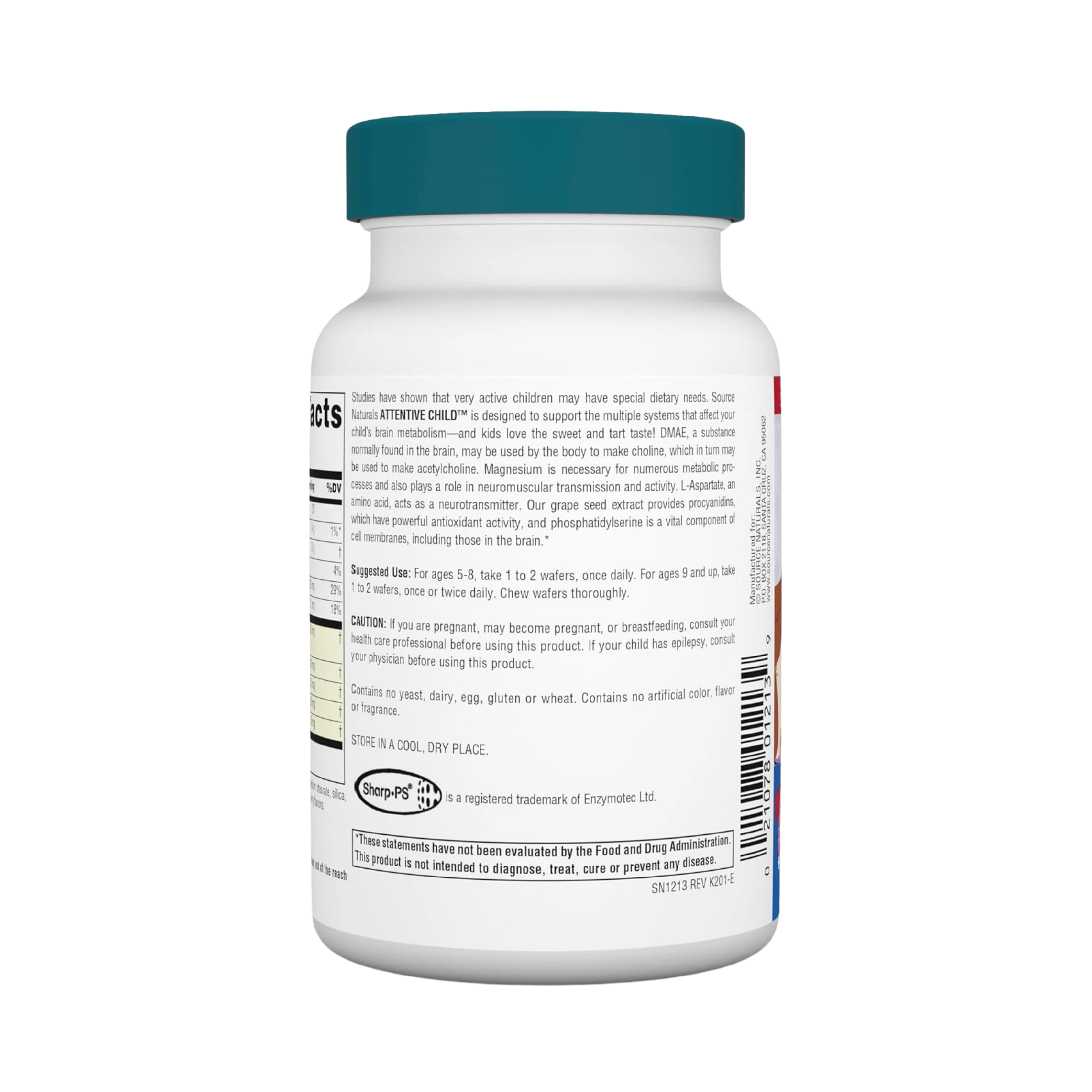 Source Naturals, Attentive Child, 30 Fruit Wafers