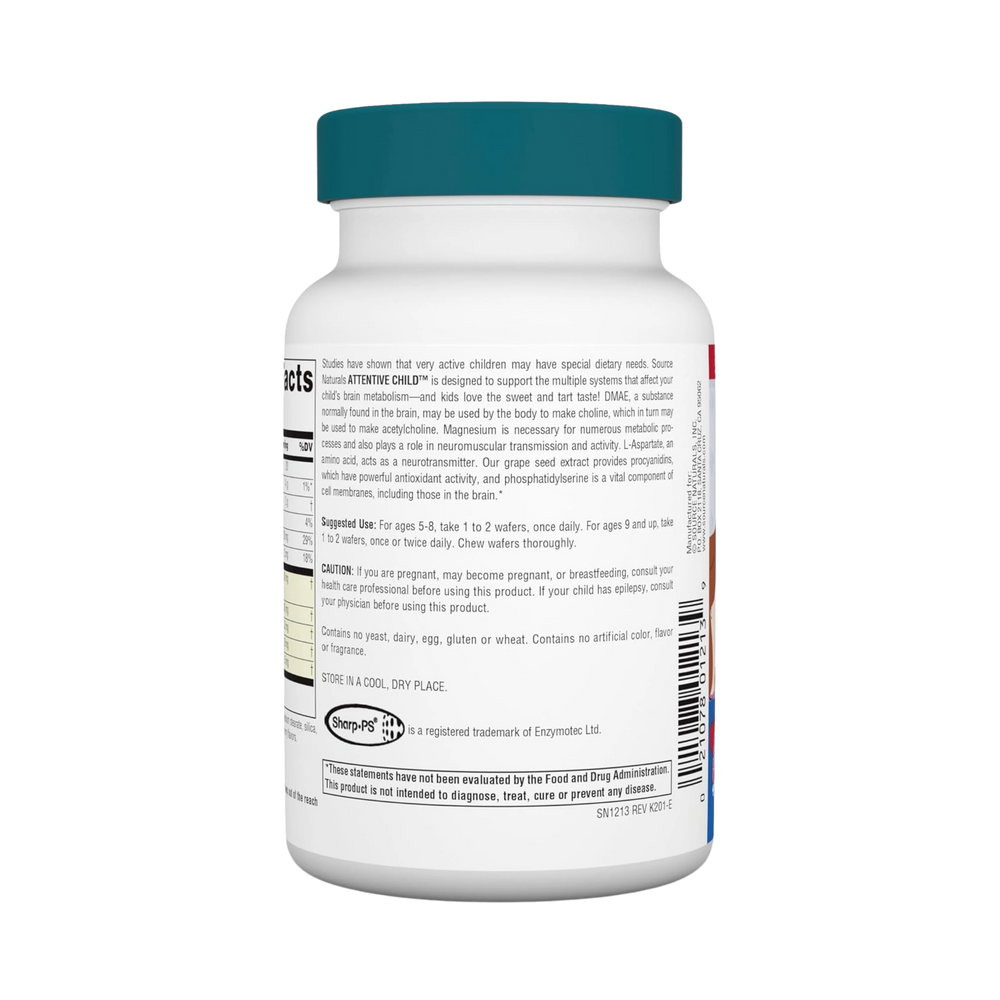 Source Naturals, Attentive Child, 30 Fruit Wafers