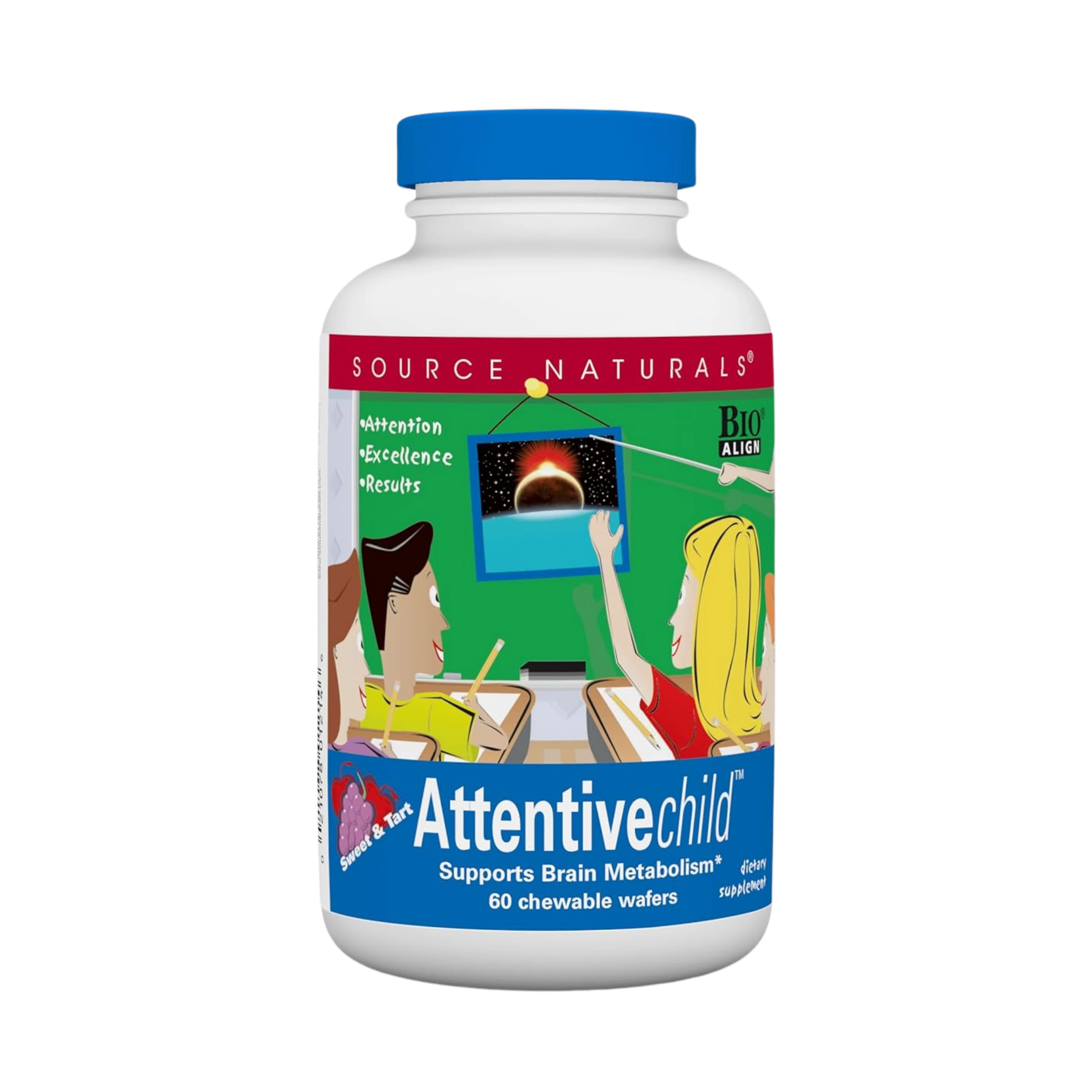 Source Naturals, Attentive Child, 60 Fruit Wafers