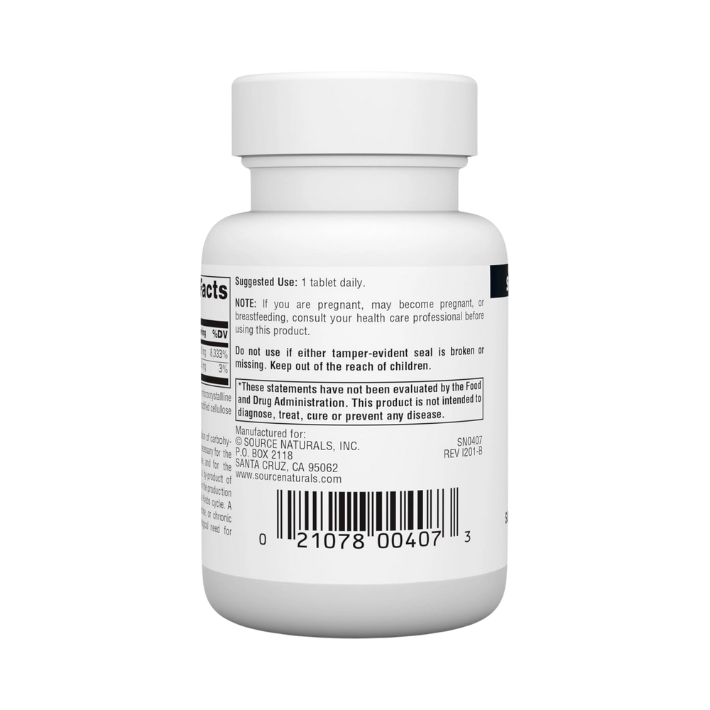 Source Naturals, B-1, 100 Mg, 100 Tablet