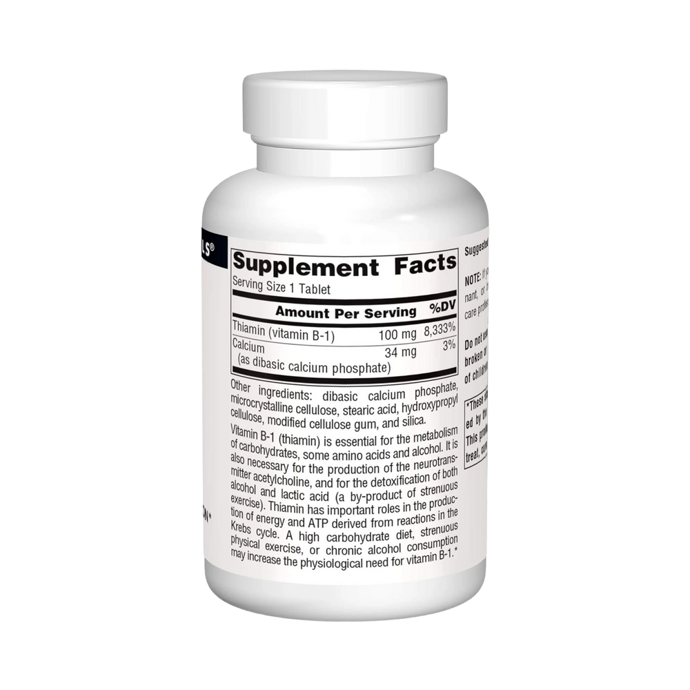 Source Naturals, B-1, 100 Mg, 250 Tablet
