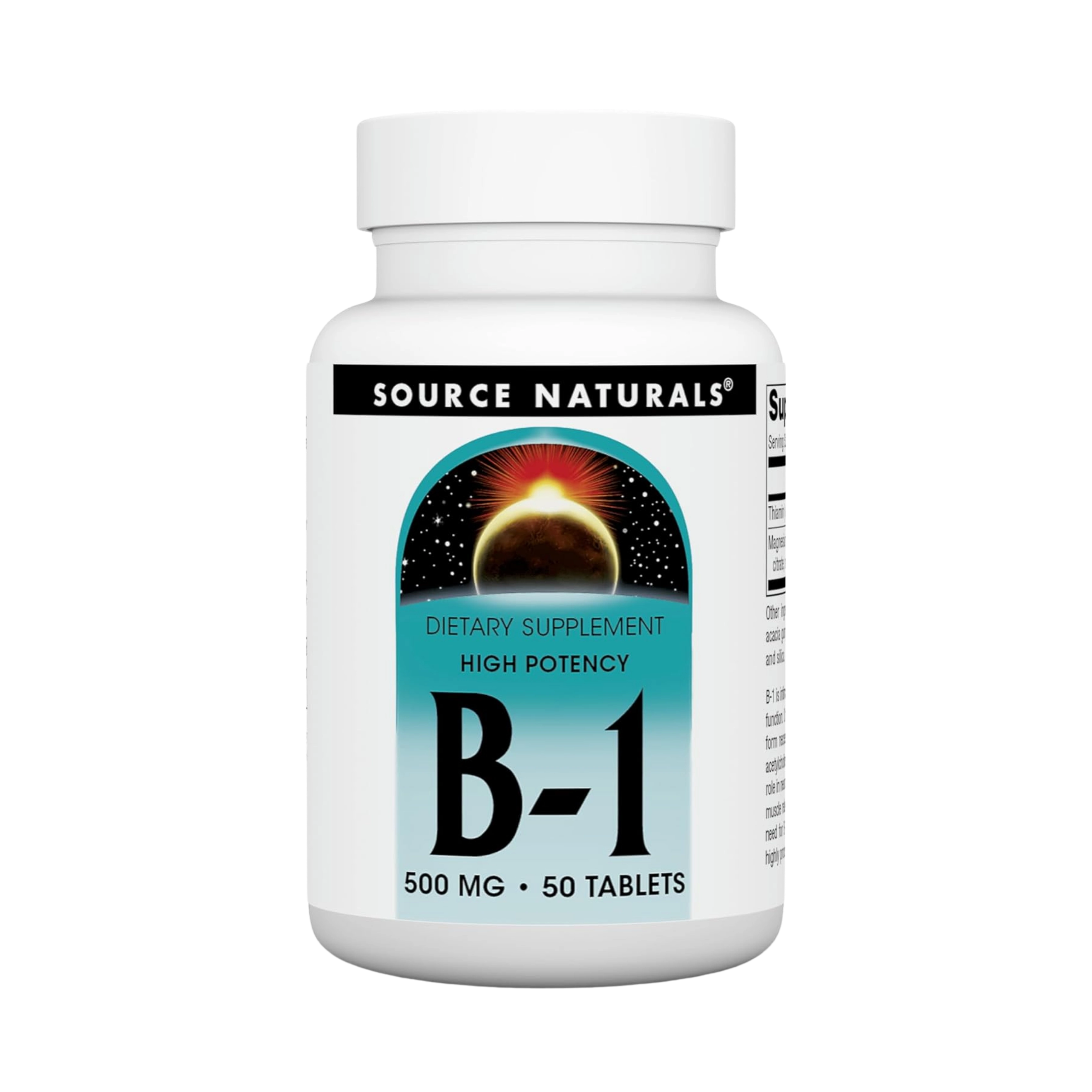 Source Naturals, B-1, High Potency, 500 Mg, 50 Tablets