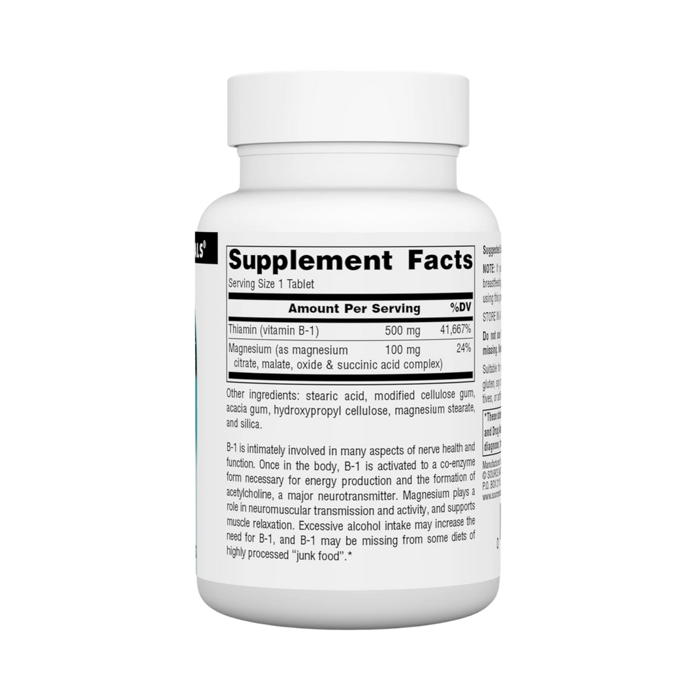 Source Naturals, B-1, High Potency, 500 Mg, 50 Tablets