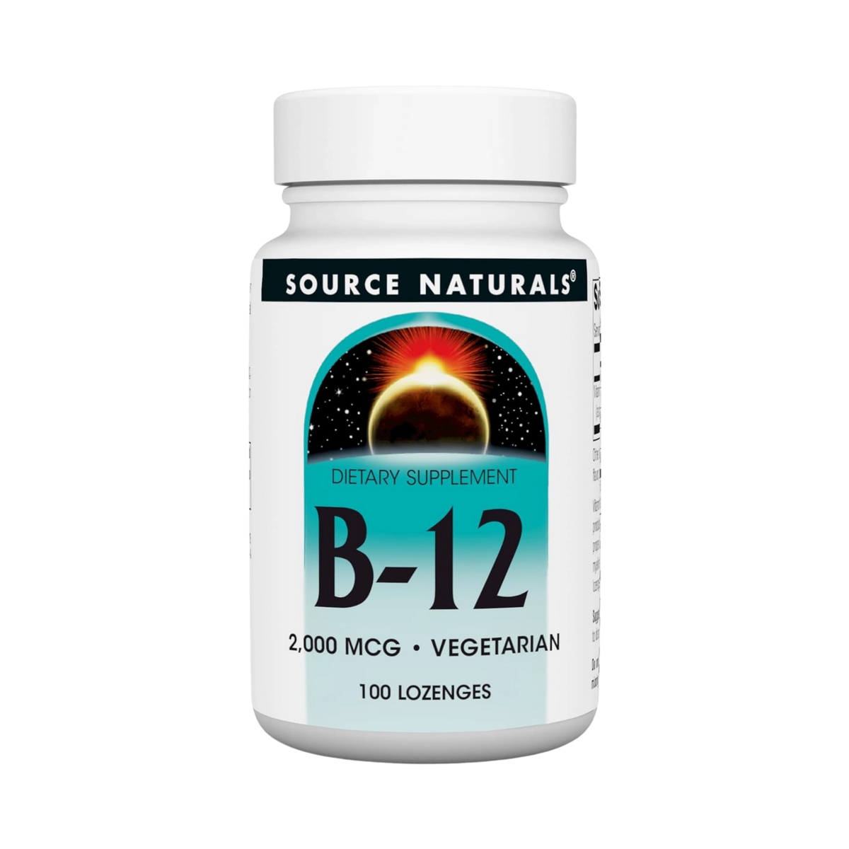 Source Naturals, B-12, 2000 Mcg, 100 Lozenge