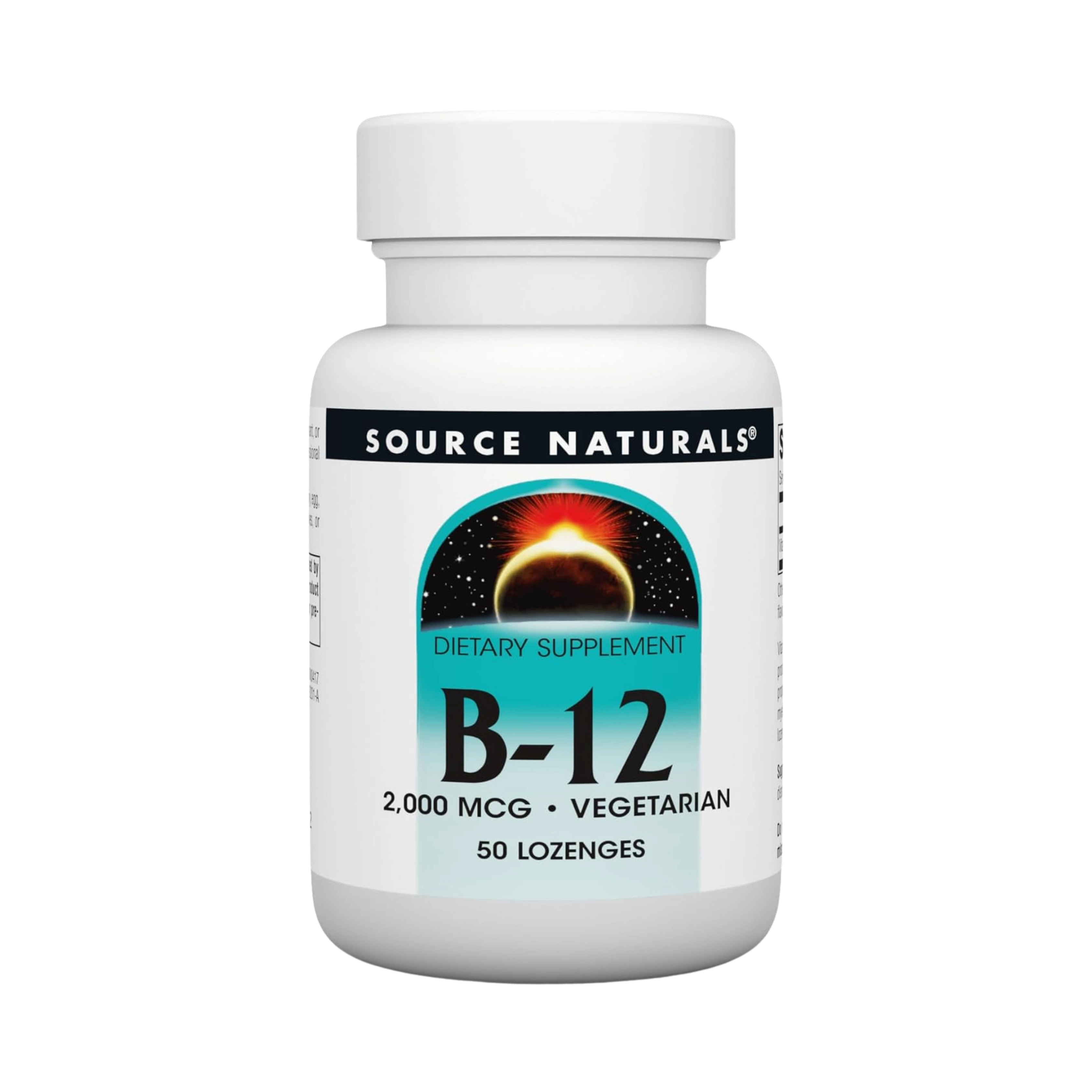 Source Naturals, B-12, 2000 Mcg, 50 Lozenge