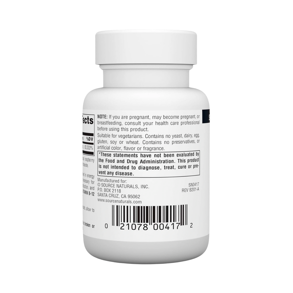Source Naturals, B-12, 2000 Mcg, 50 Lozenge
