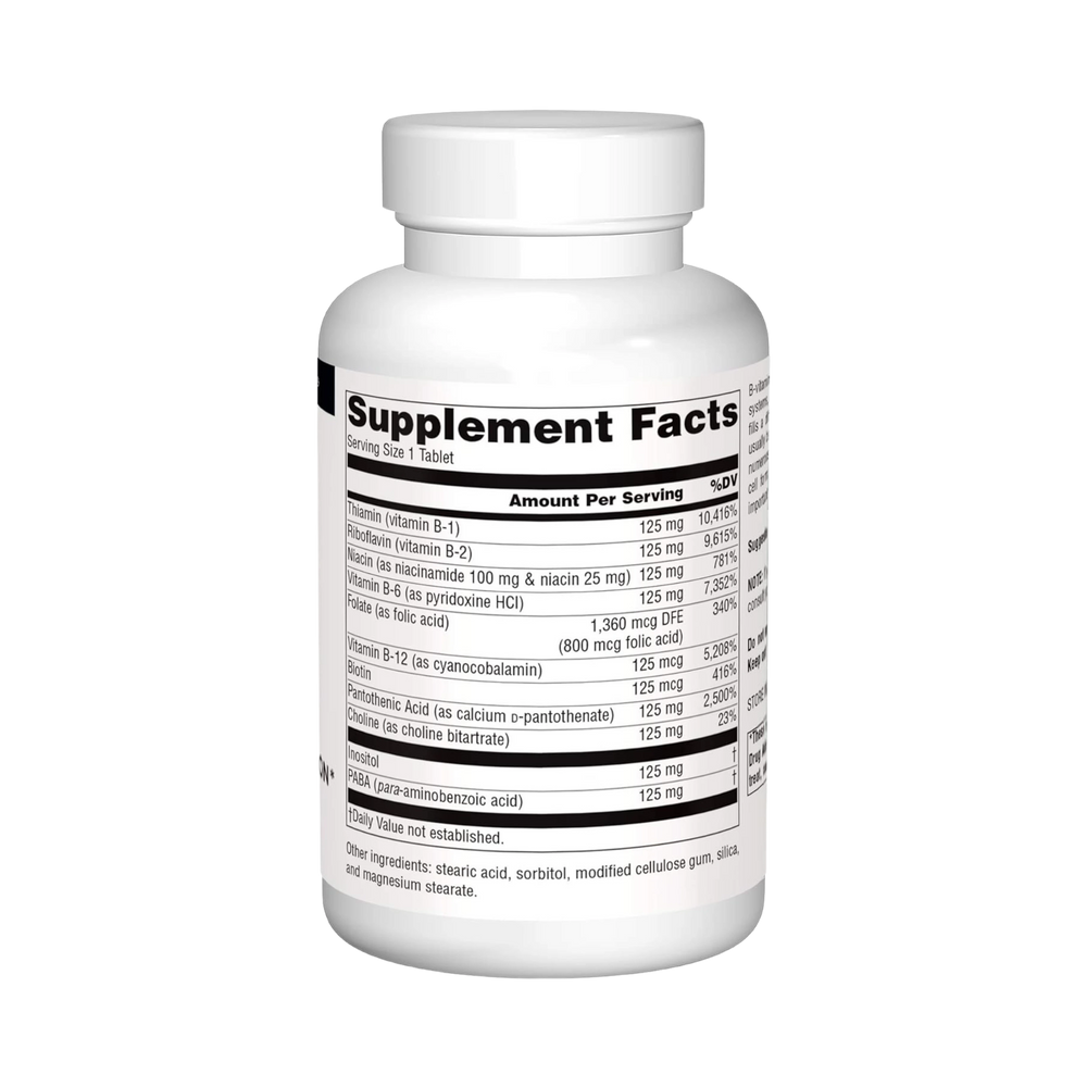 Source Naturals, B-125, 125 Mg, 180 Tablets