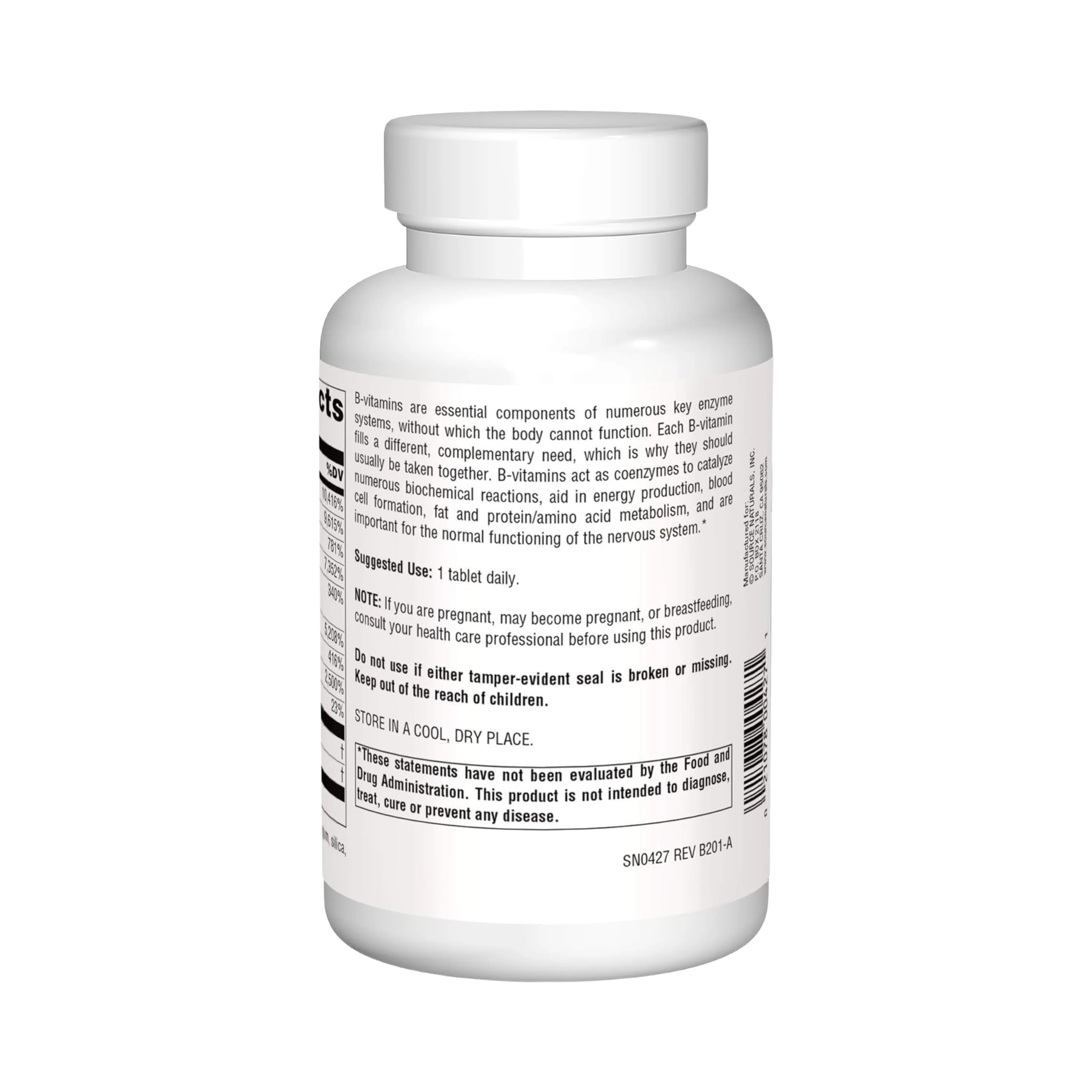 Source Naturals, B-125, 125 Mg, 180 Tablets
