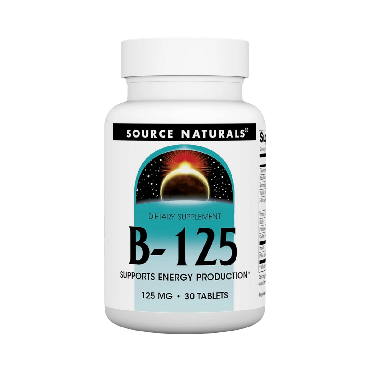 Source Naturals, B-125, 125 Mg, 30 Tablets