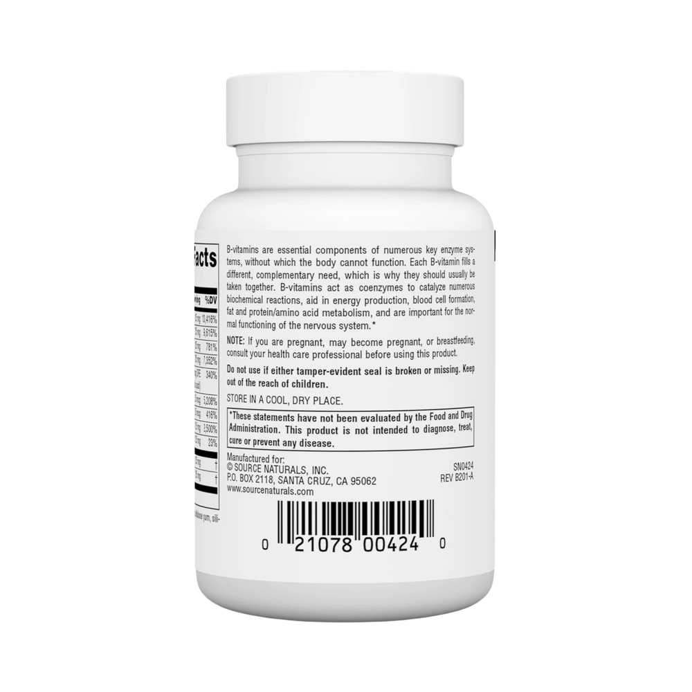 Source Naturals, B-125, 125 Mg, 30 Tablets