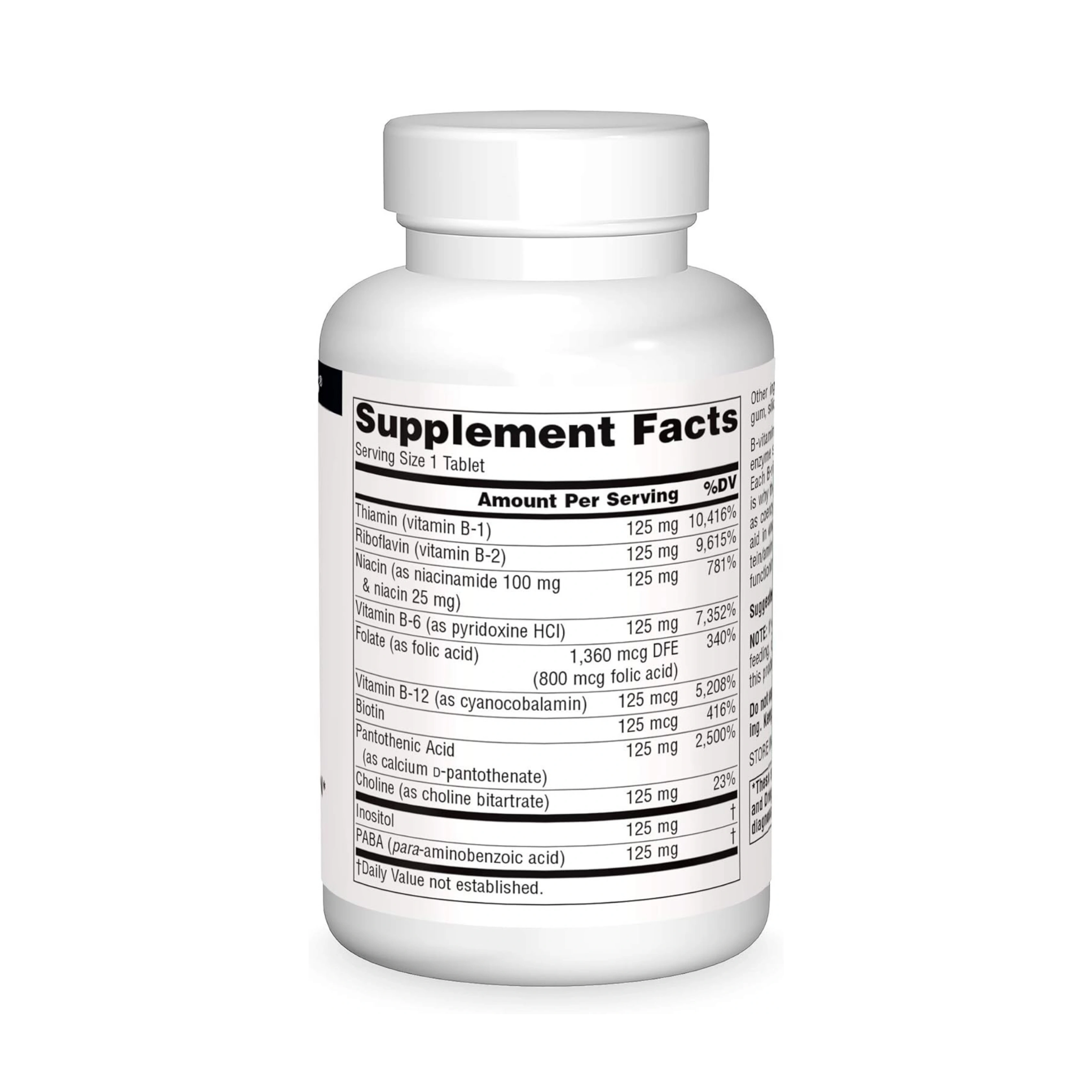 Source Naturals, B-125, 125 Mg, 60 Tablets