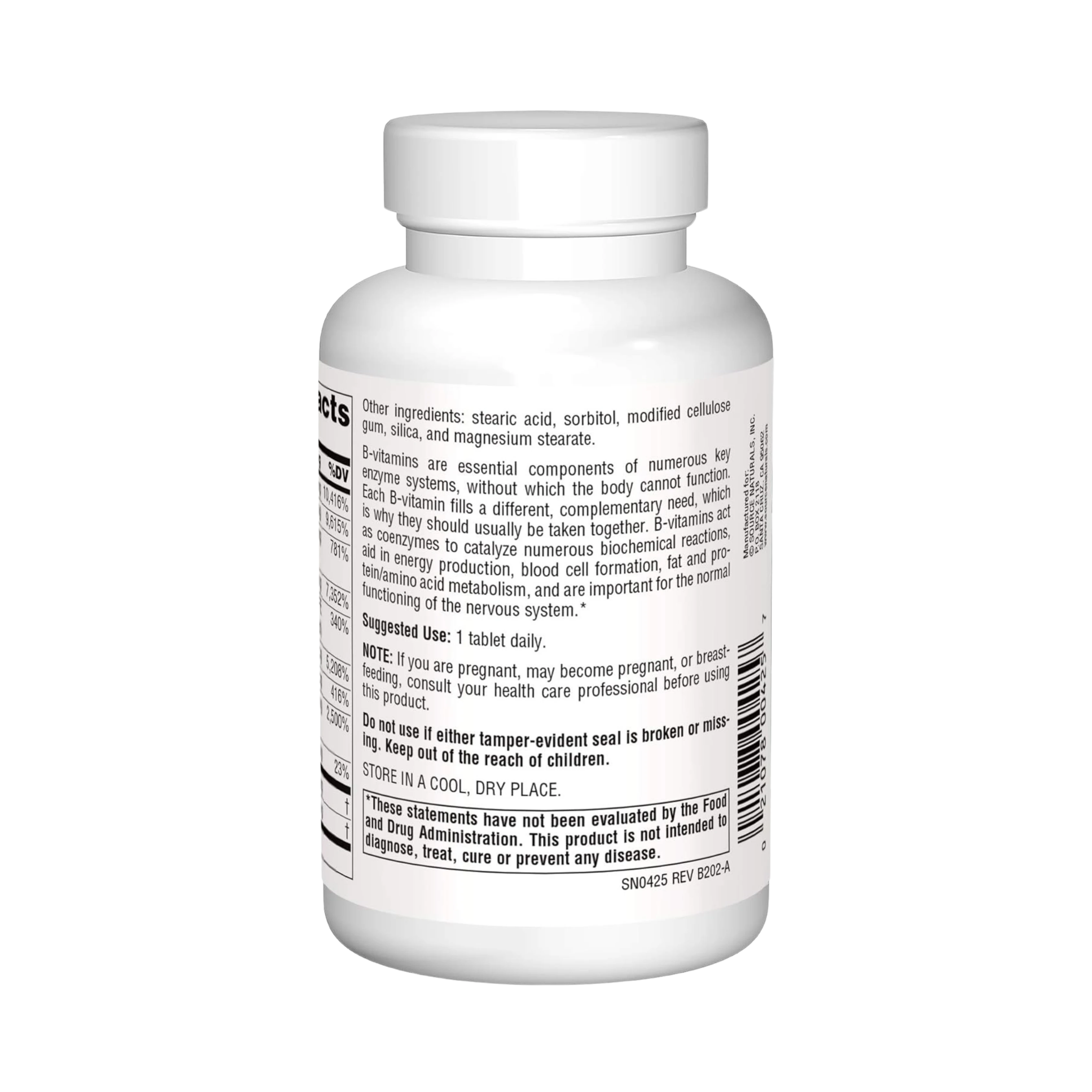 Source Naturals, B-125, 125 Mg, 60 Tablets