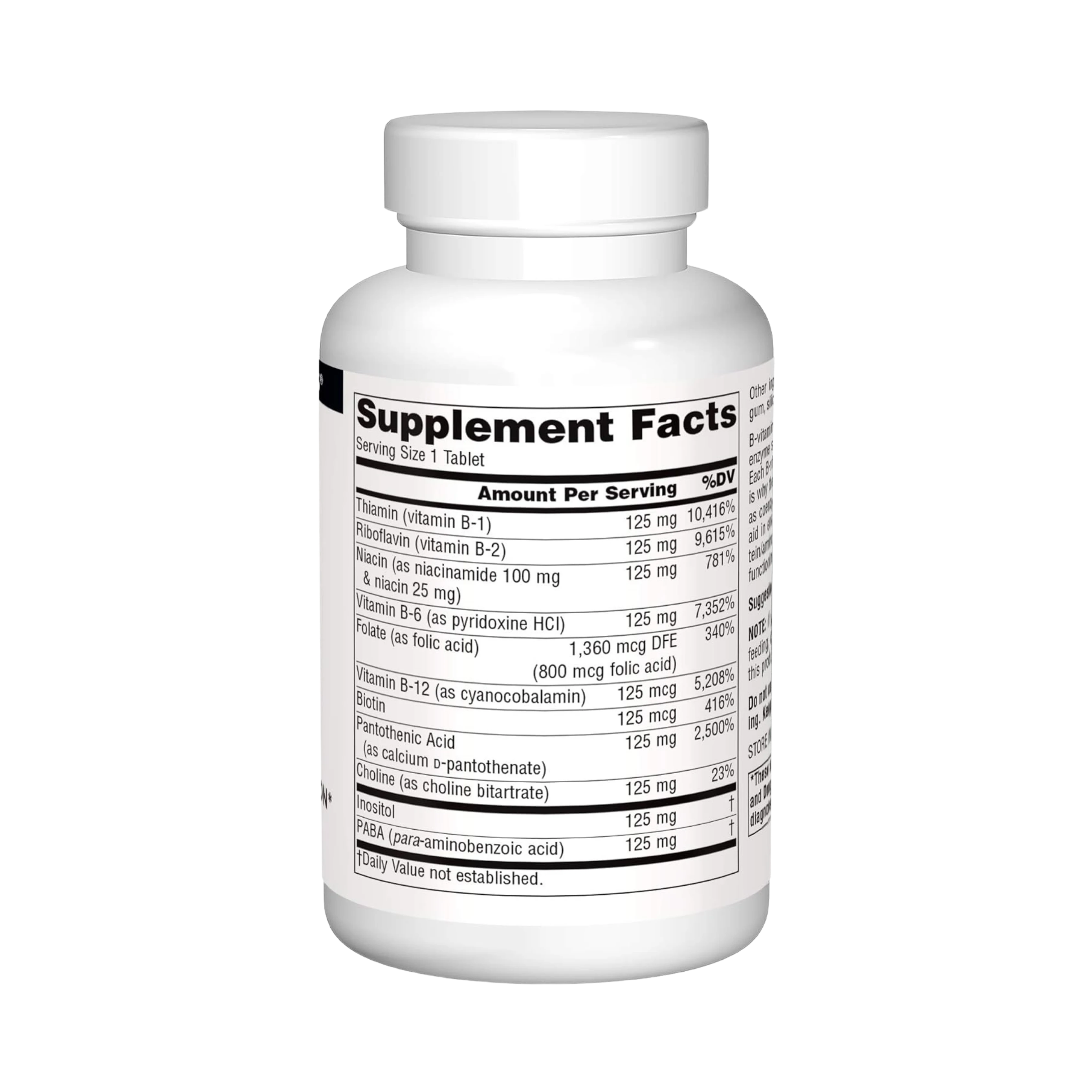 Source Naturals, B-125, 125 Mg, 90 Tablets