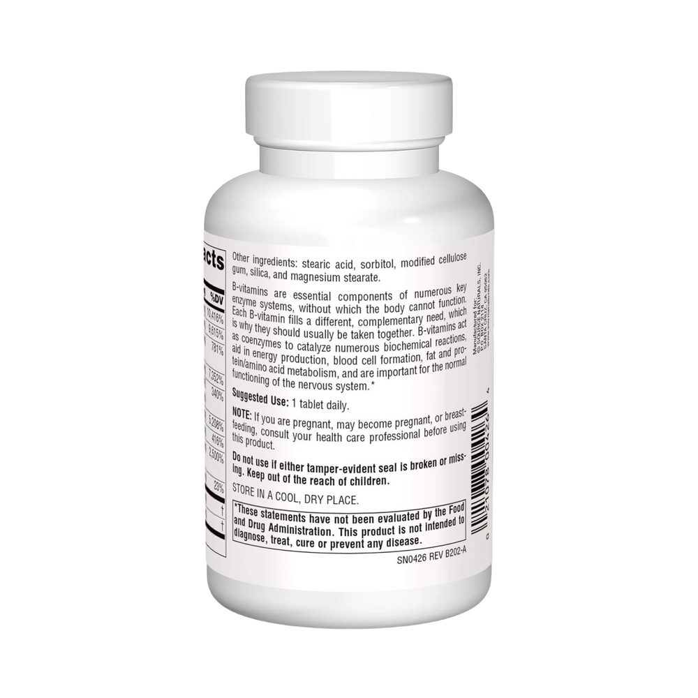 Source Naturals, B-125, 125 Mg, 90 Tablets