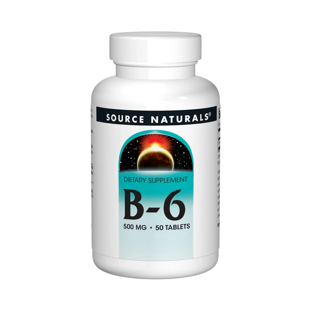 Source Naturals, B-6, 500 Mg, 50 Tablets