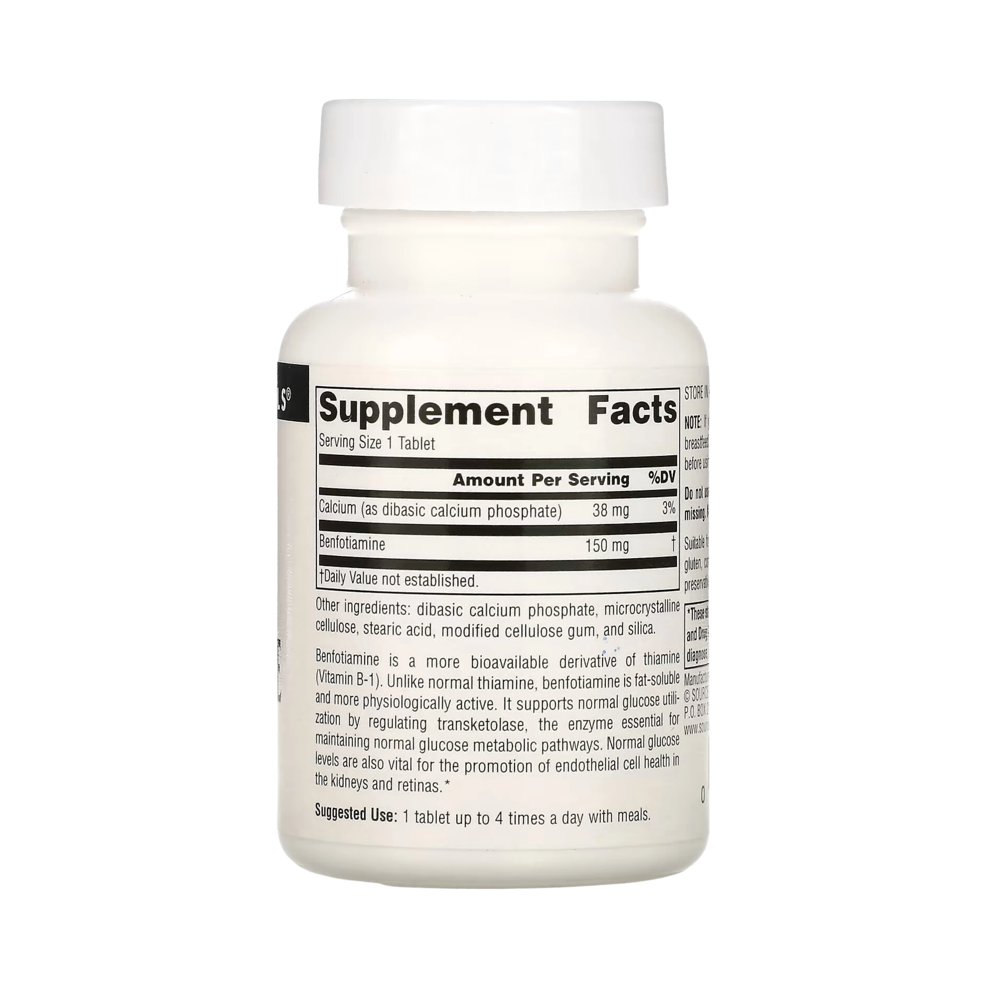 Source Naturals, Benfotiamine, 150 Mg, 30 Tablets