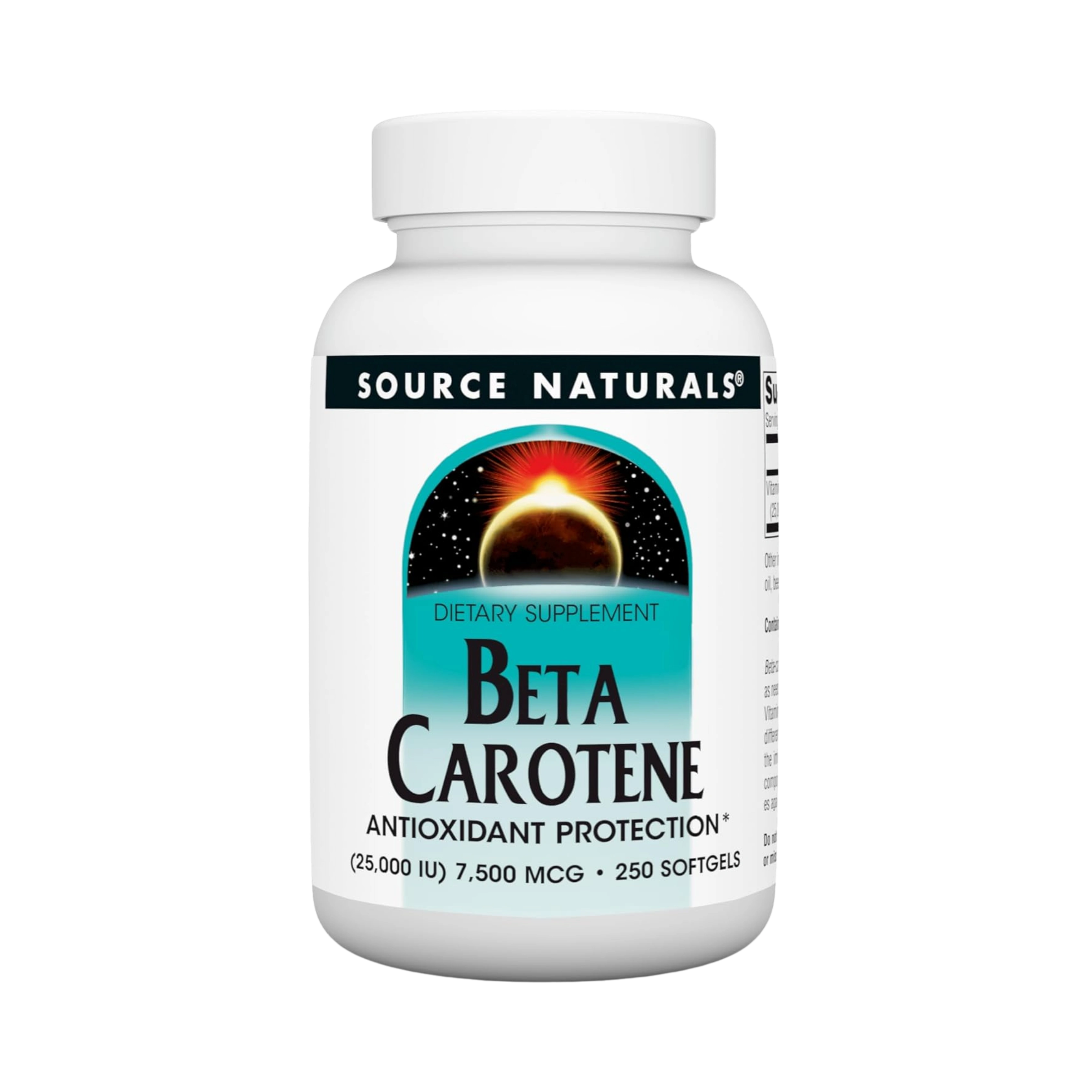 Source Naturals, Beta Carotene, 25000 IU, 250 Softgels