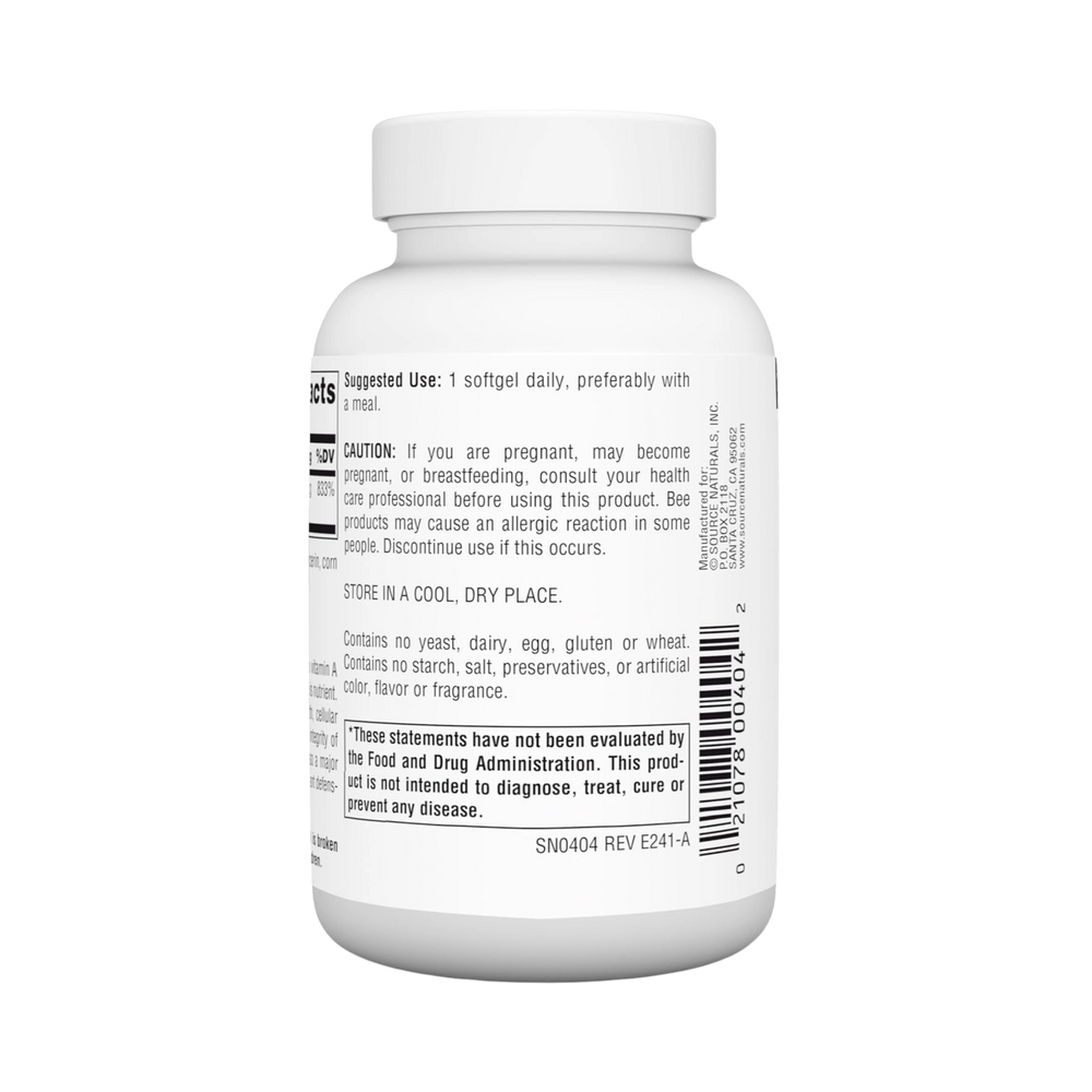 Source Naturals, Beta Carotene, 25000 IU, 250 Softgels