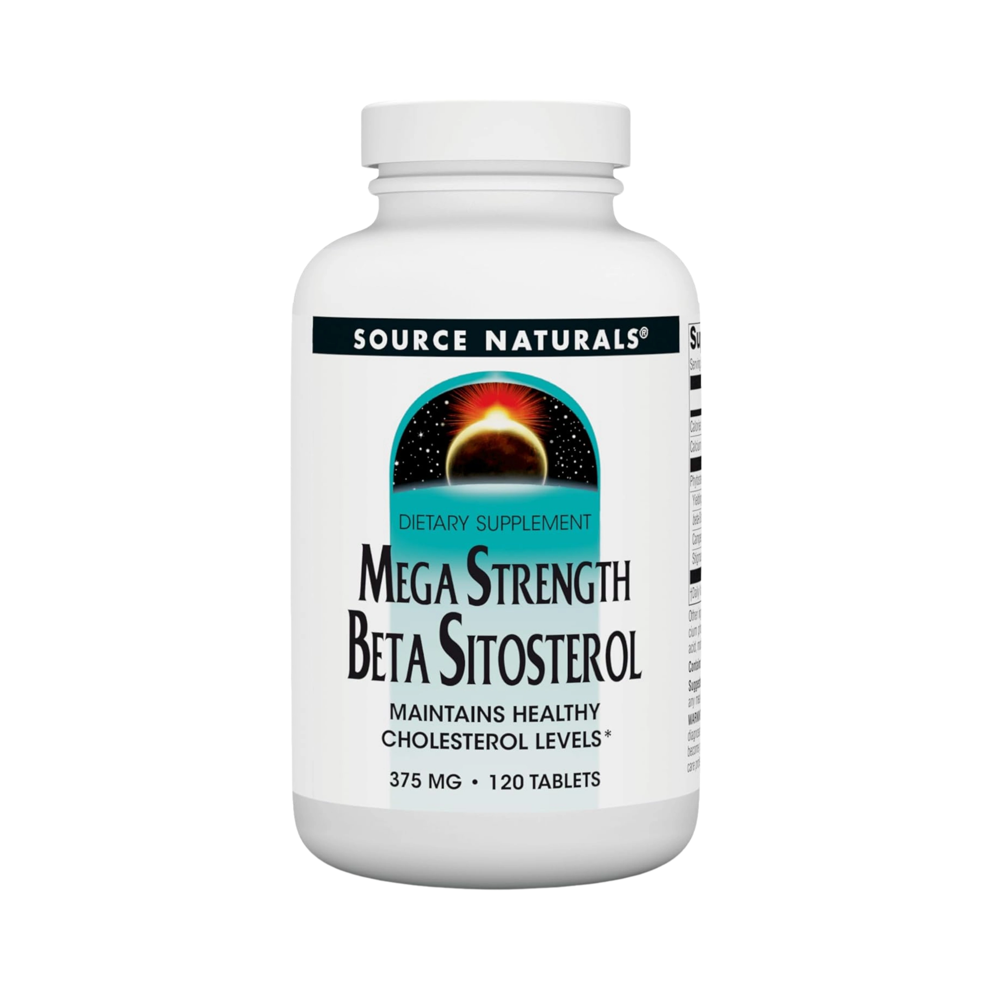Source Naturals, Beta Sitosterol, Mega Strength, 375 Mg, 120 Tablets