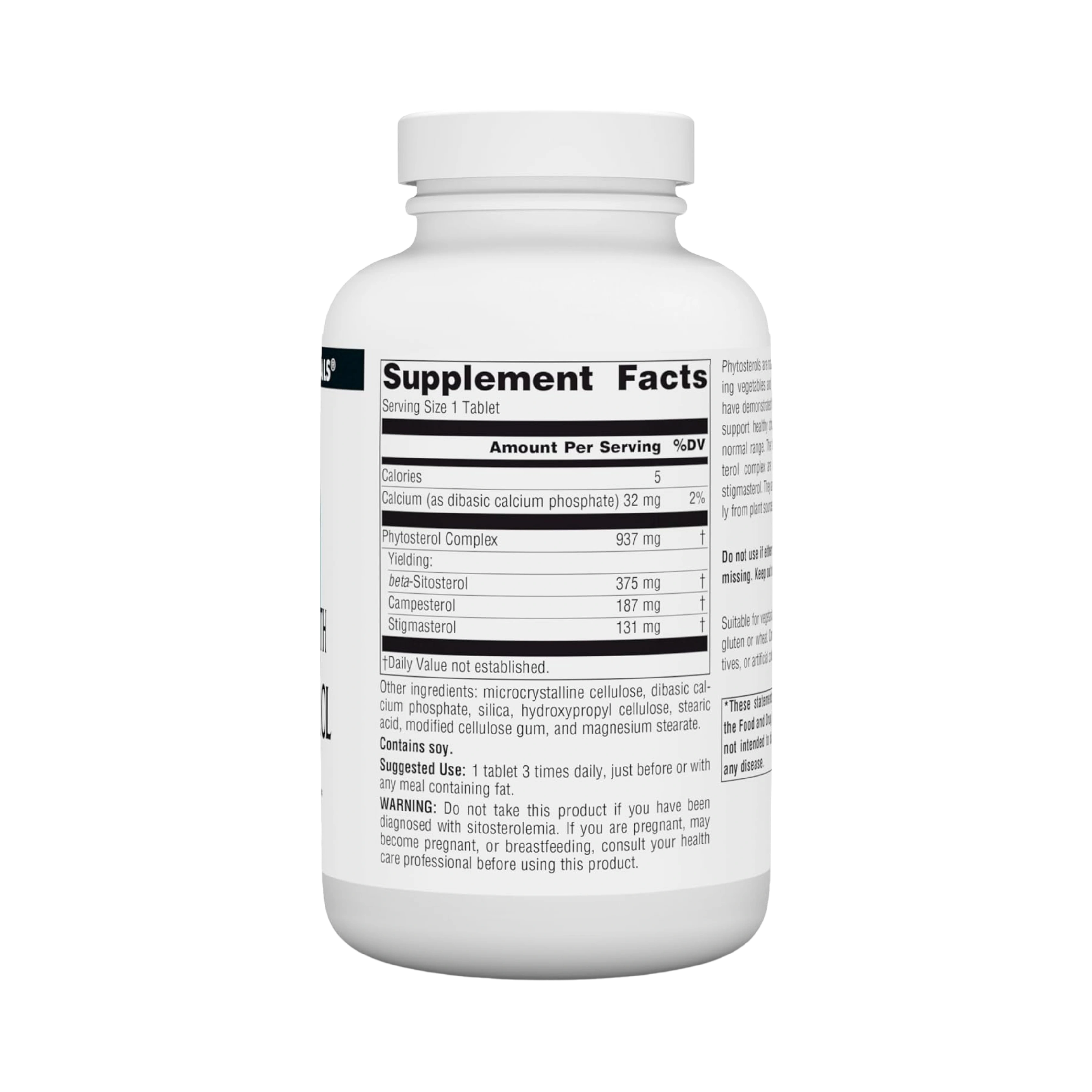Source Naturals, Beta Sitosterol, Mega Strength, 375 Mg, 120 Tablets