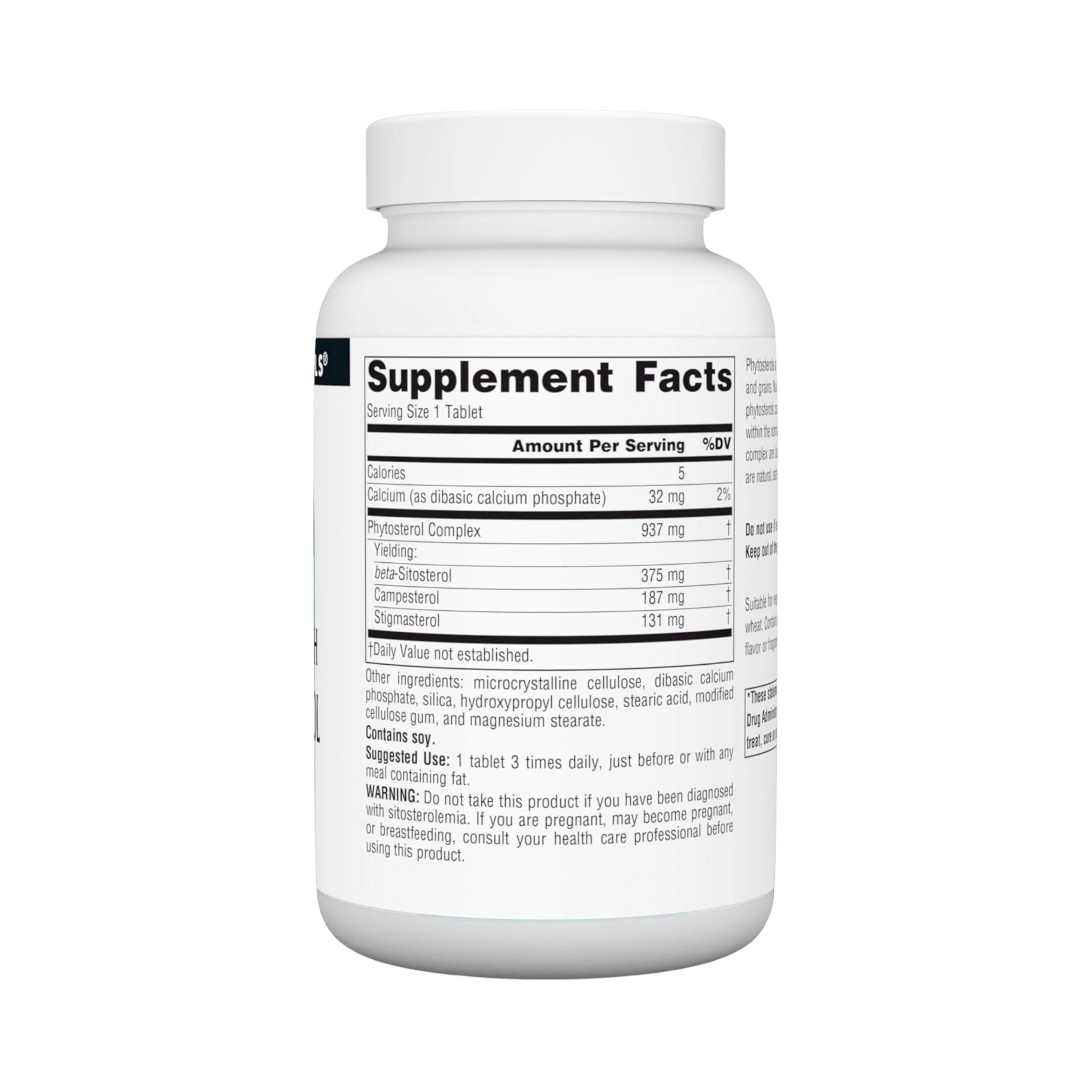 Source Naturals, Beta Sitosterol, Mega Strength, 375 Mg, 60 Tablets