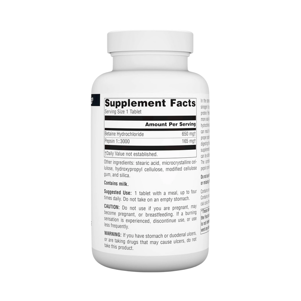 Source Naturals, Betaine HCl, 650 Mg, 180 Tablets